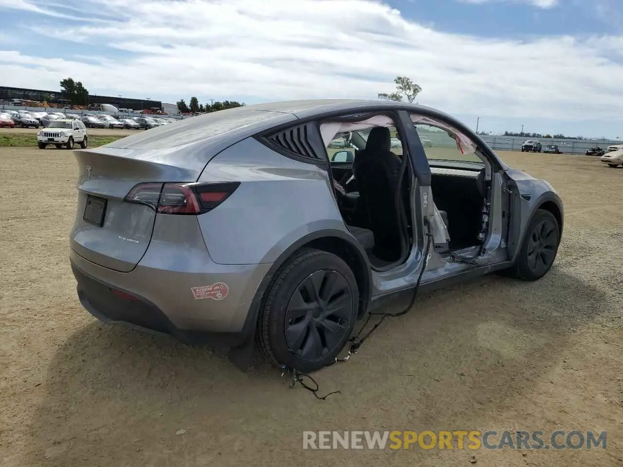 3 Photograph of a damaged car 7SAYGDEE1SF243530 TESLA MODEL Y 2025