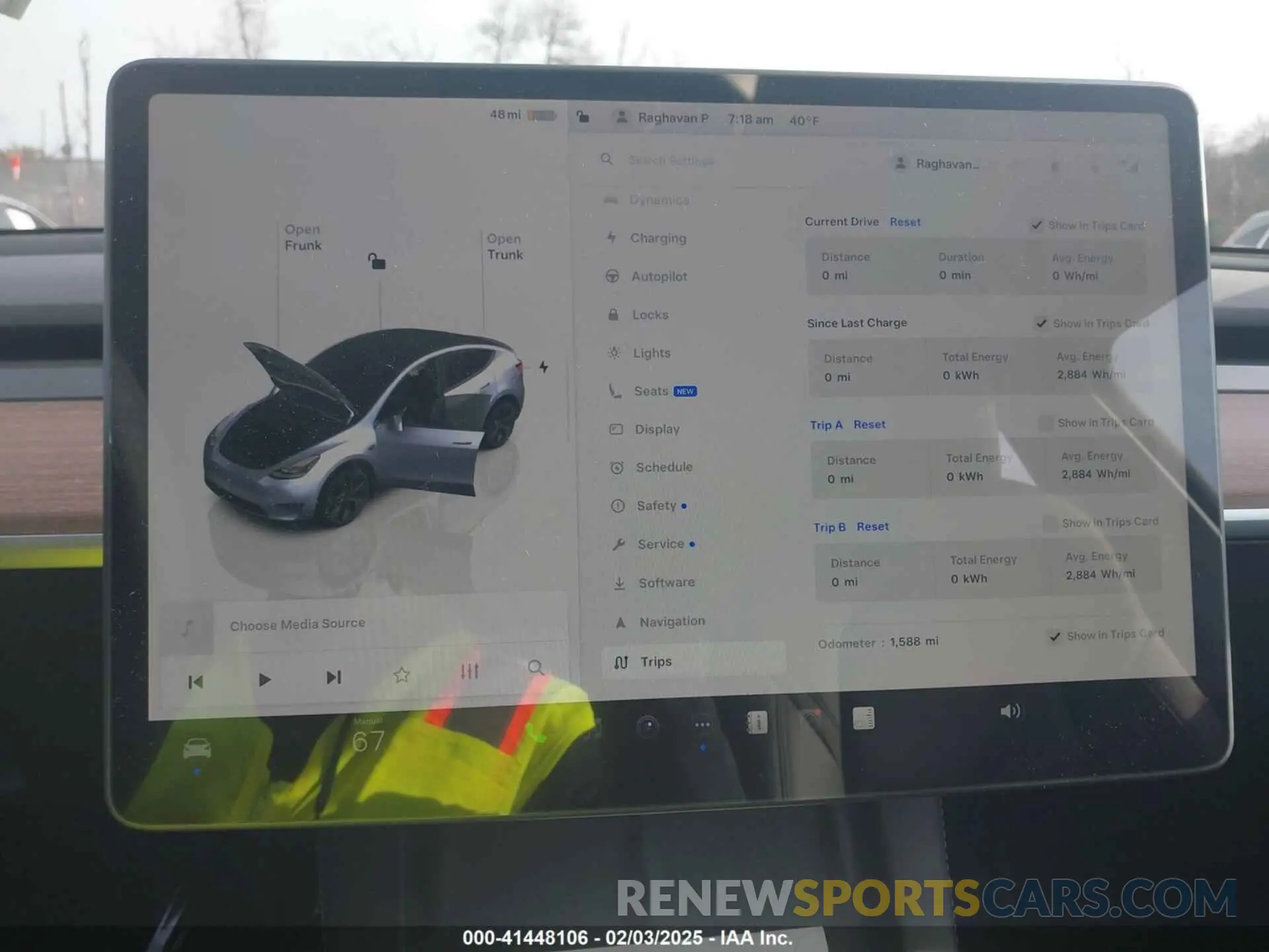 14 Фотография поврежденного автомобиля 7SAYGDEE3SF218015 TESLA MODEL Y 2025