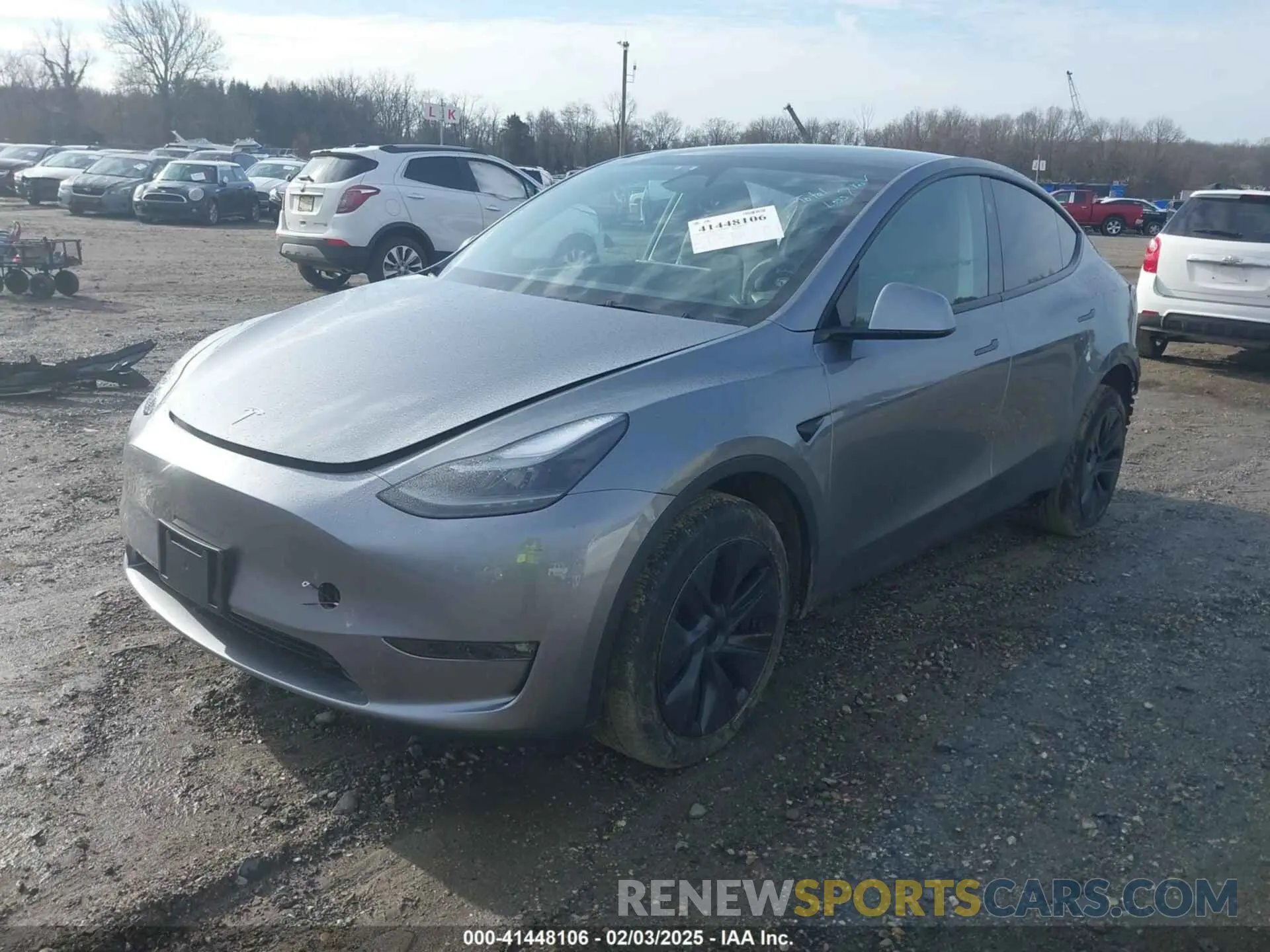 2 Фотография поврежденного автомобиля 7SAYGDEE3SF218015 TESLA MODEL Y 2025