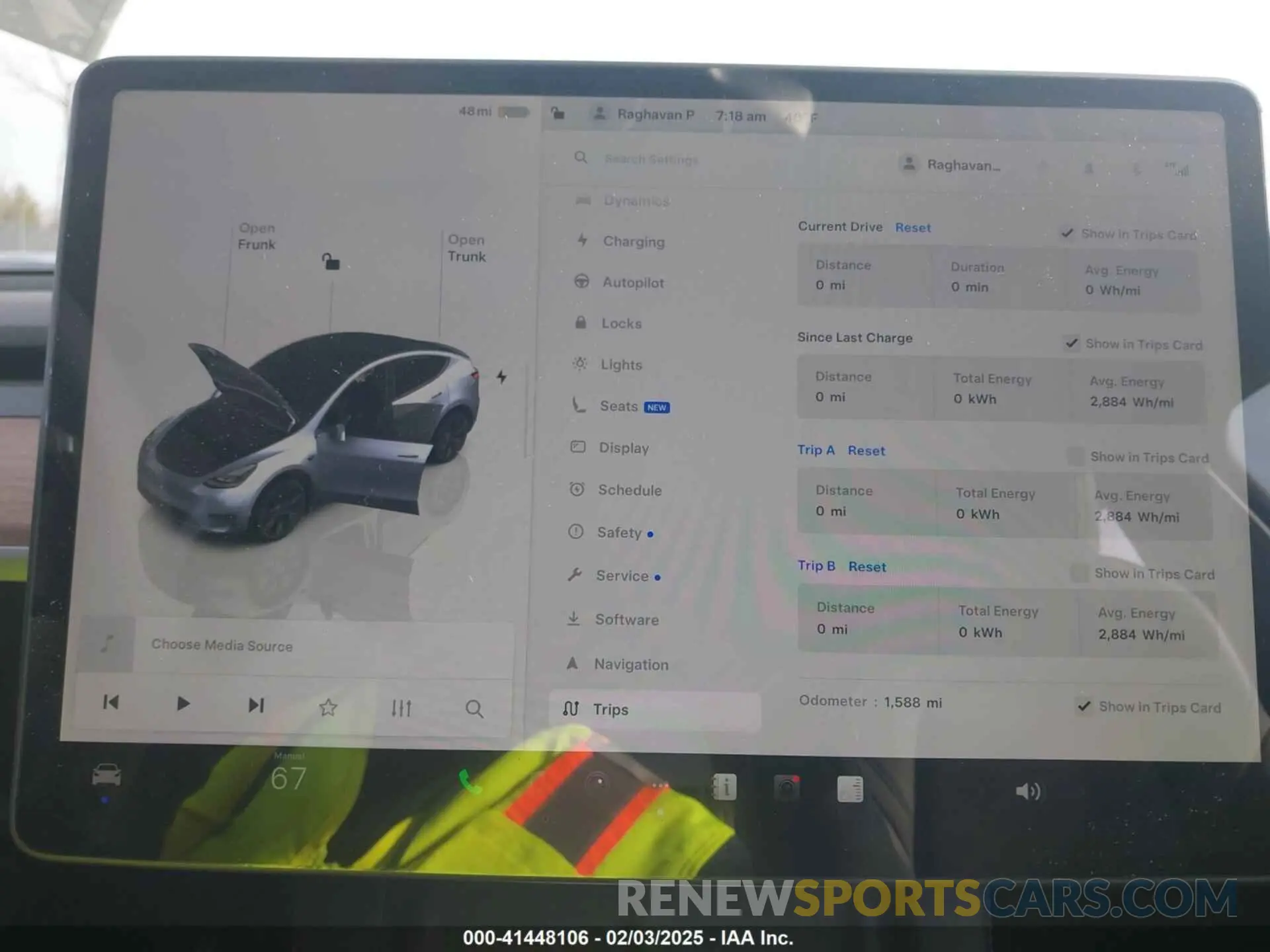 7 Фотография поврежденного автомобиля 7SAYGDEE3SF218015 TESLA MODEL Y 2025