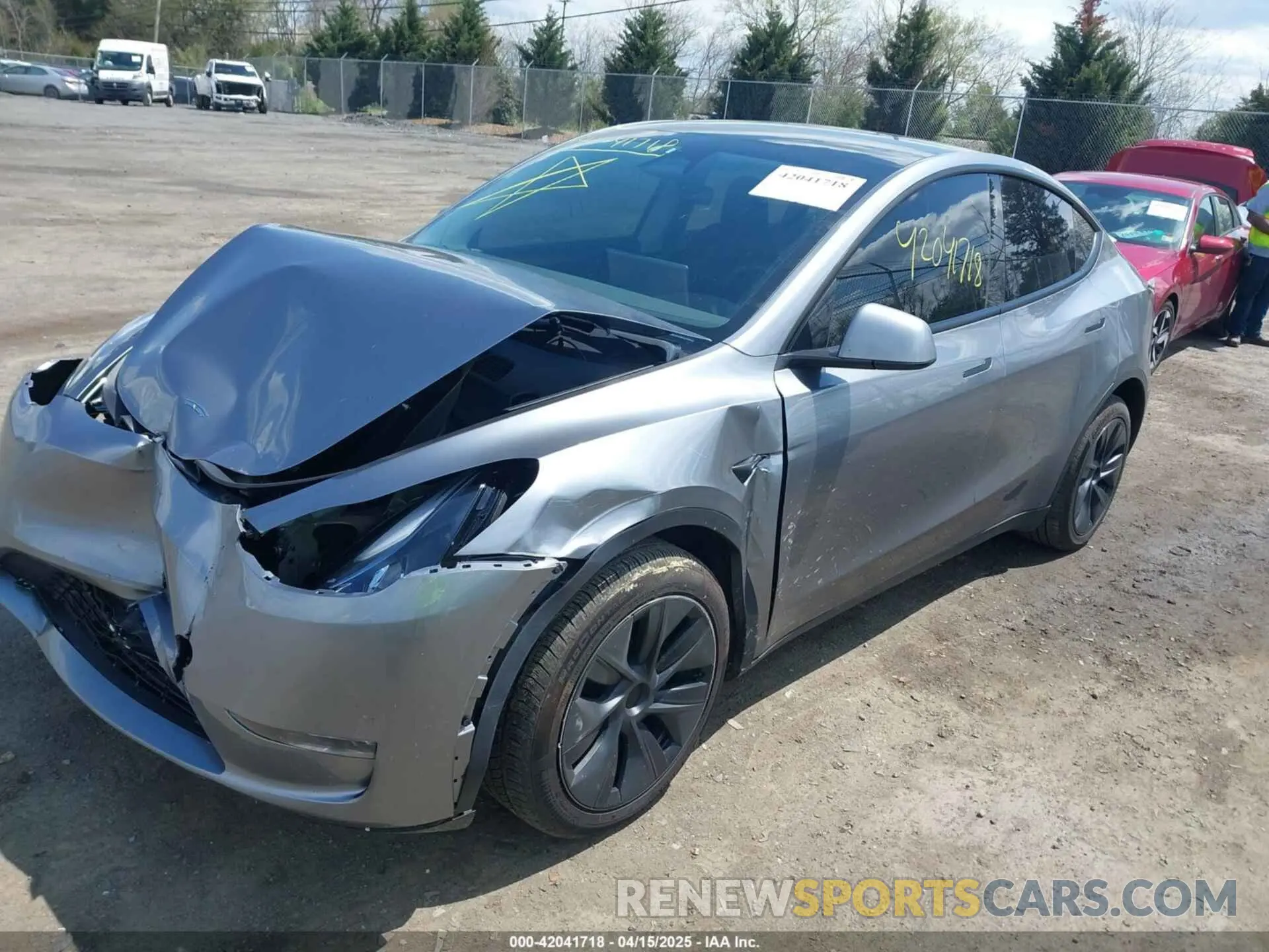 2 Фотография поврежденного автомобиля 7SAYGDEE4SA341299 TESLA MODEL Y 2025