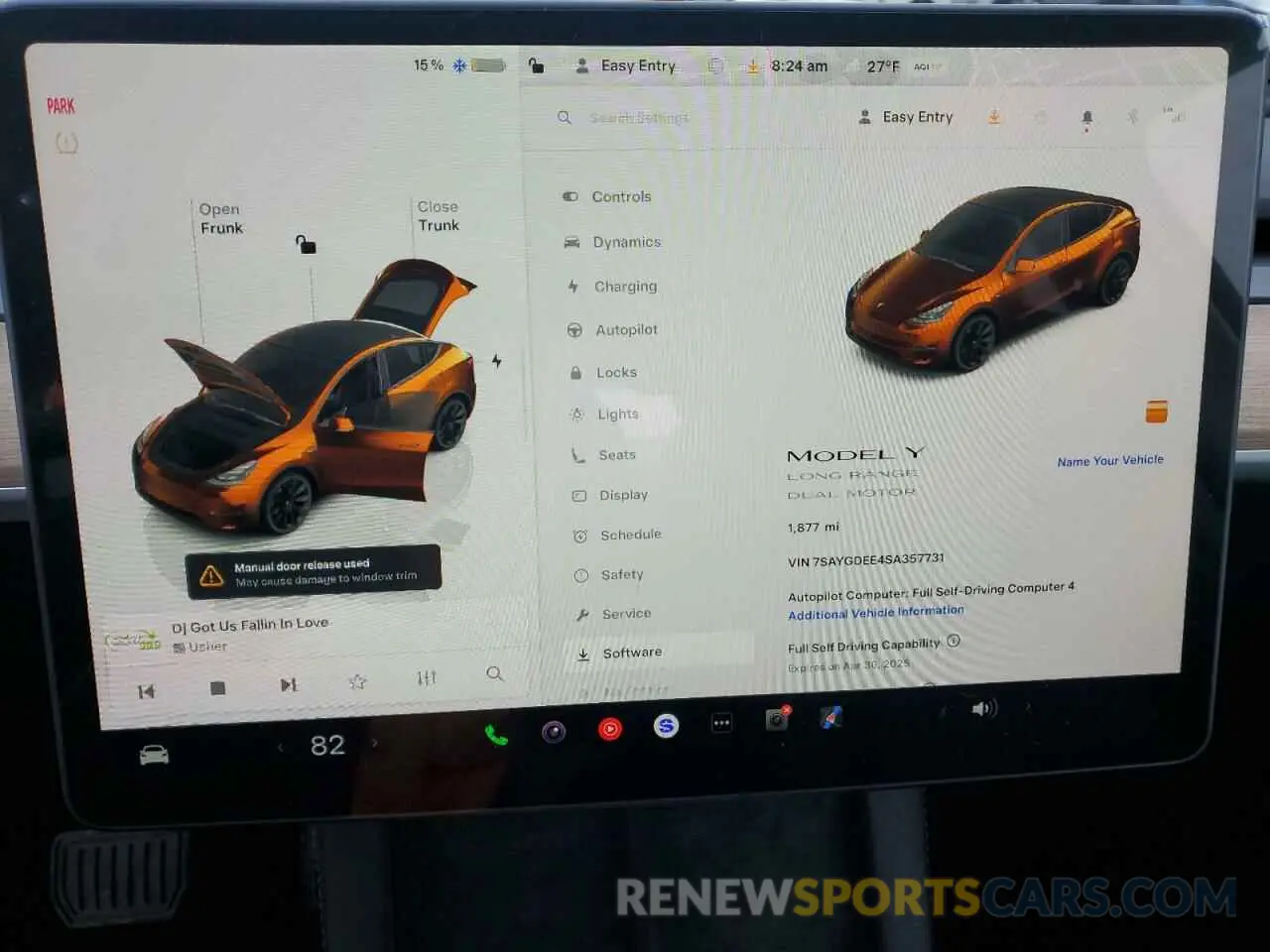 9 Photograph of a damaged car 7SAYGDEE4SA357731 TESLA MODEL Y 2025