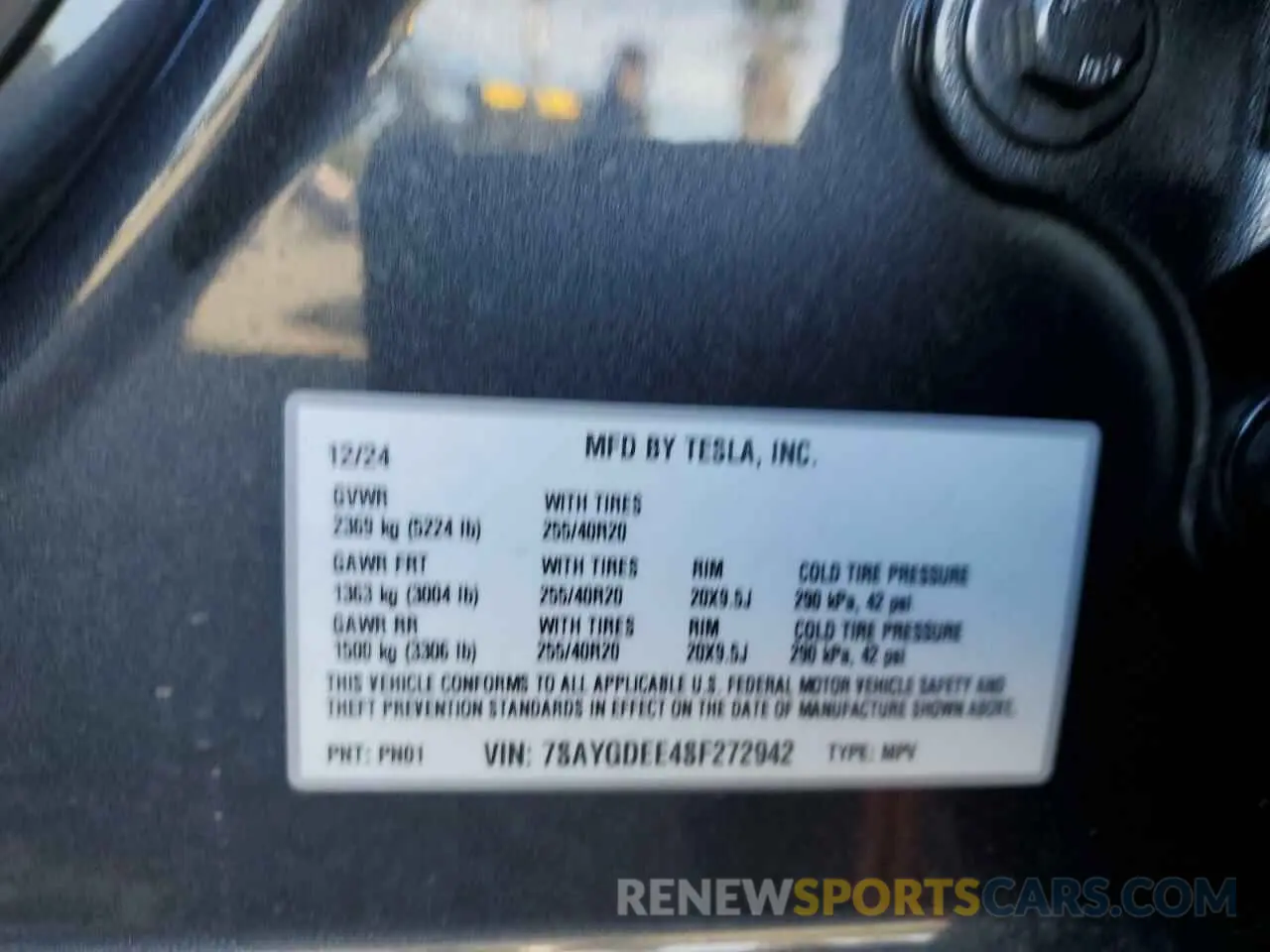15 Фотография поврежденного автомобиля 7SAYGDEE4SF272942 TESLA MODEL Y 2025