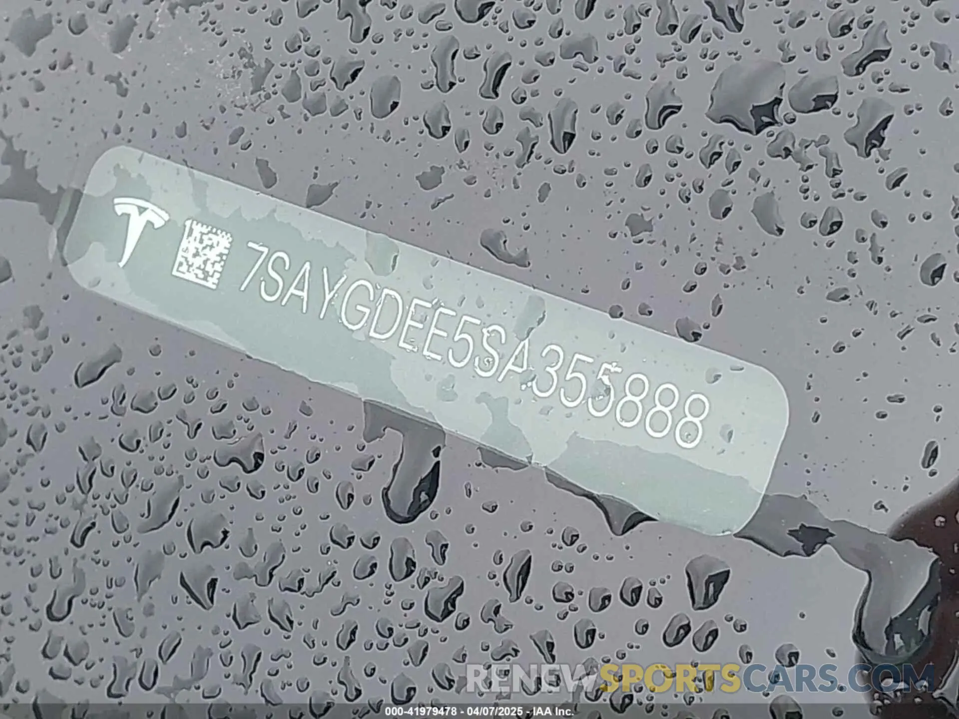 9 Фотография поврежденного автомобиля 7SAYGDEE5SA355888 TESLA MODEL Y 2025