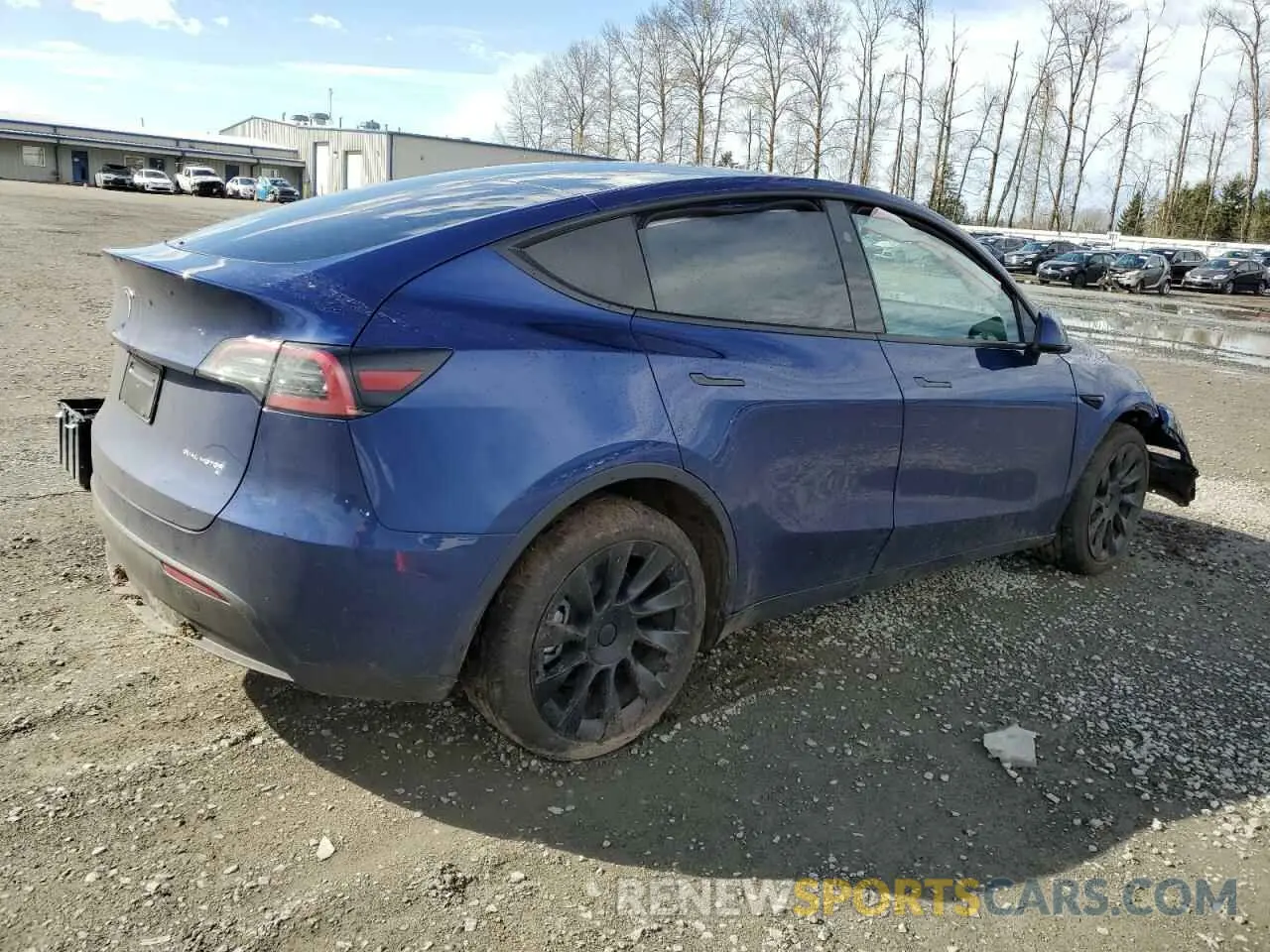 3 Фотография поврежденного автомобиля 7SAYGDEE5SF249489 TESLA MODEL Y 2025