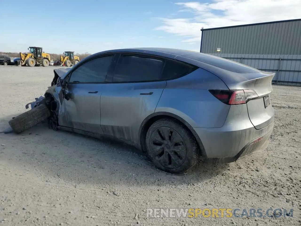 2 Фотография поврежденного автомобиля 7SAYGDEE7SA345606 TESLA MODEL Y 2025
