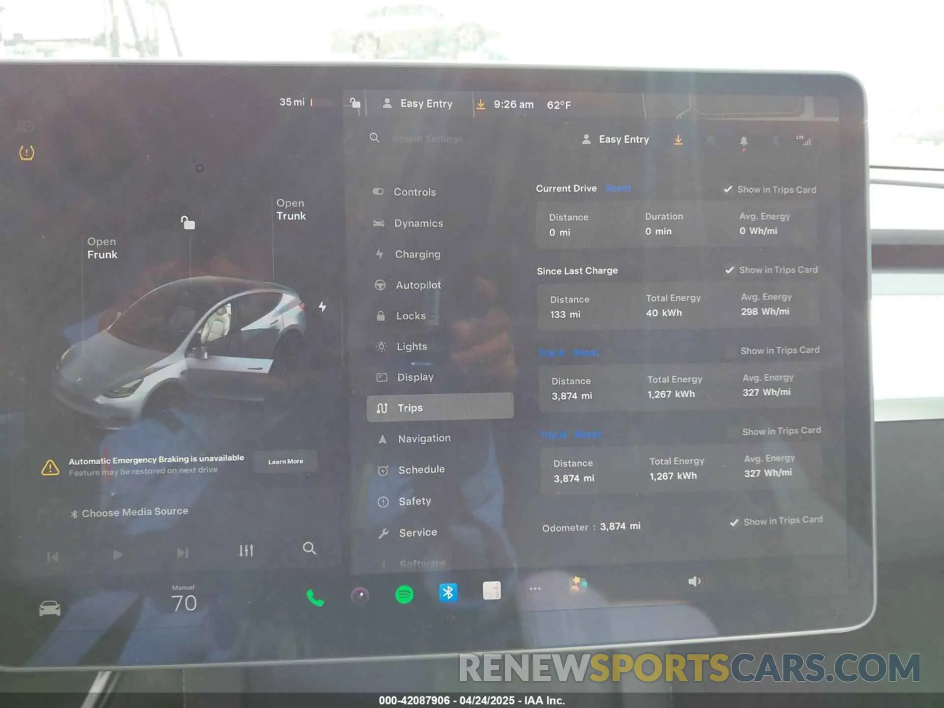 7 Photograph of a damaged car 7SAYGDEE7SF247212 TESLA MODEL Y 2025