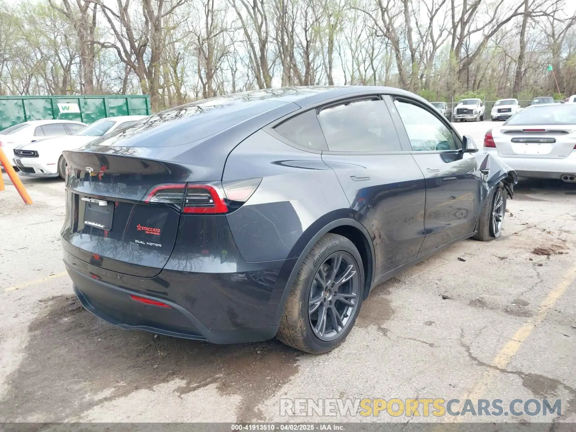 4 Фотография поврежденного автомобиля 7SAYGDEE7SF287094 TESLA MODEL Y 2025