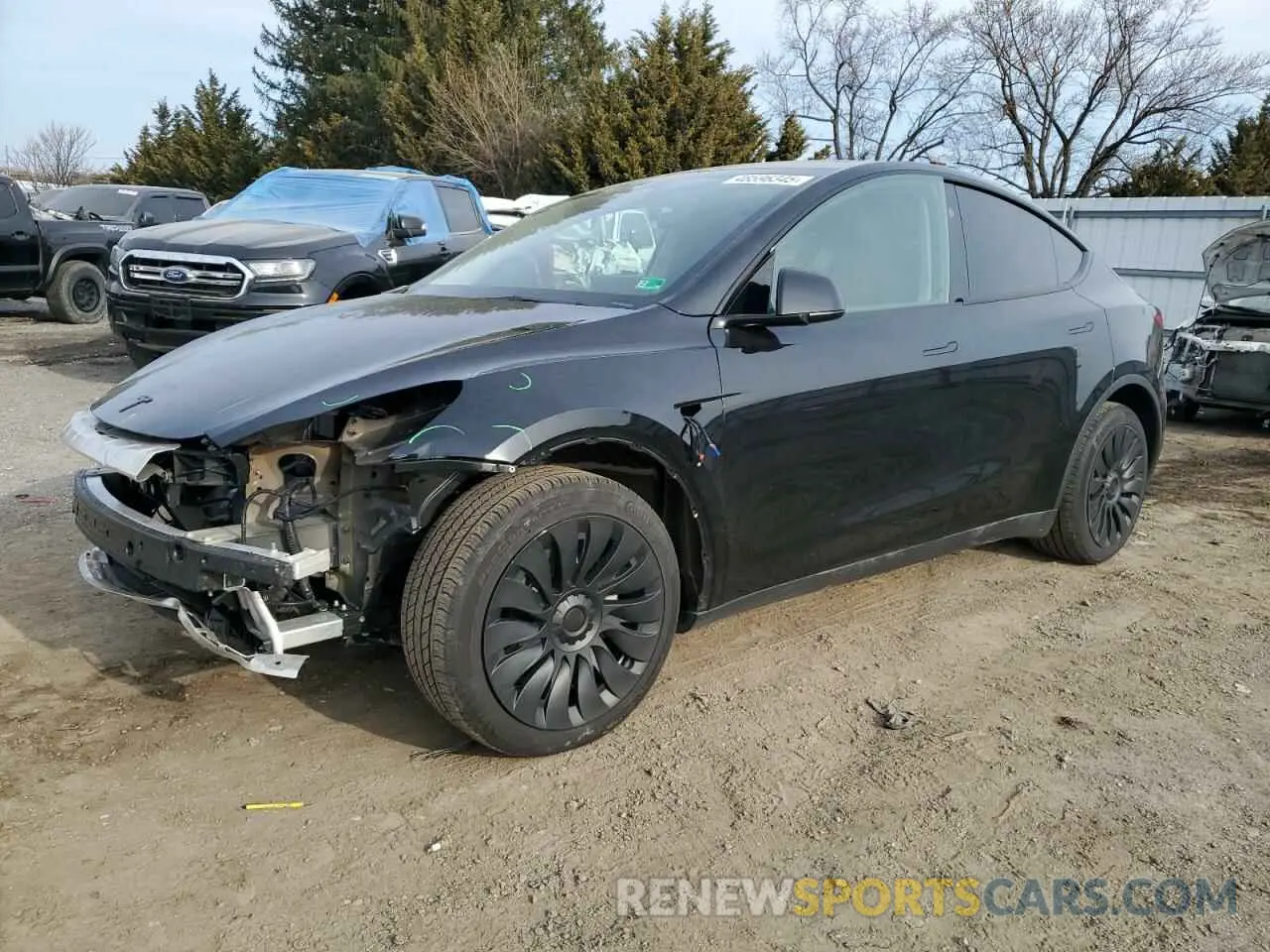 1 Photograph of a damaged car 7SAYGDEE7SF288570 TESLA MODEL Y 2025