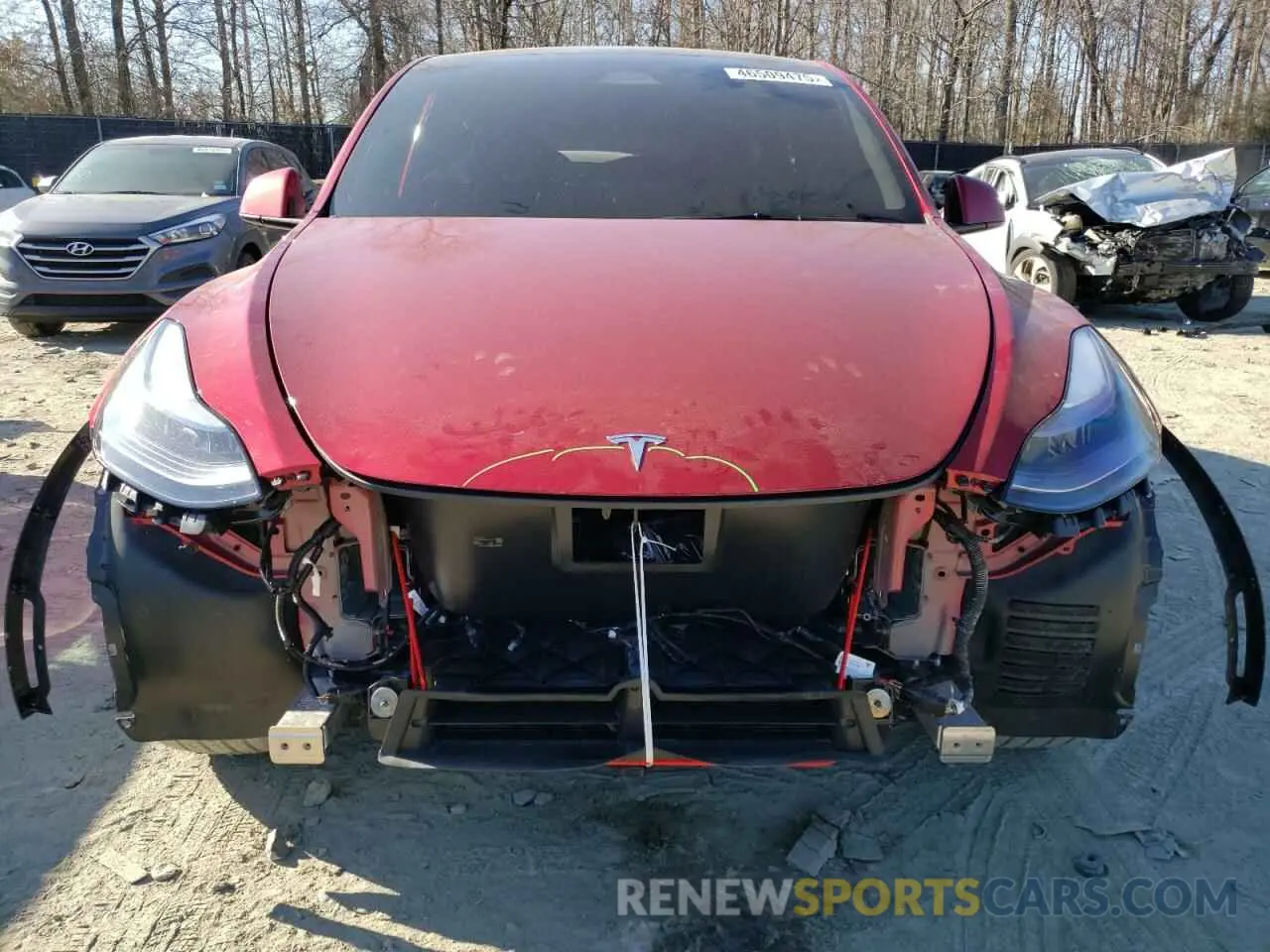 5 Фотография поврежденного автомобиля 7SAYGDEE9SA339208 TESLA MODEL Y 2025