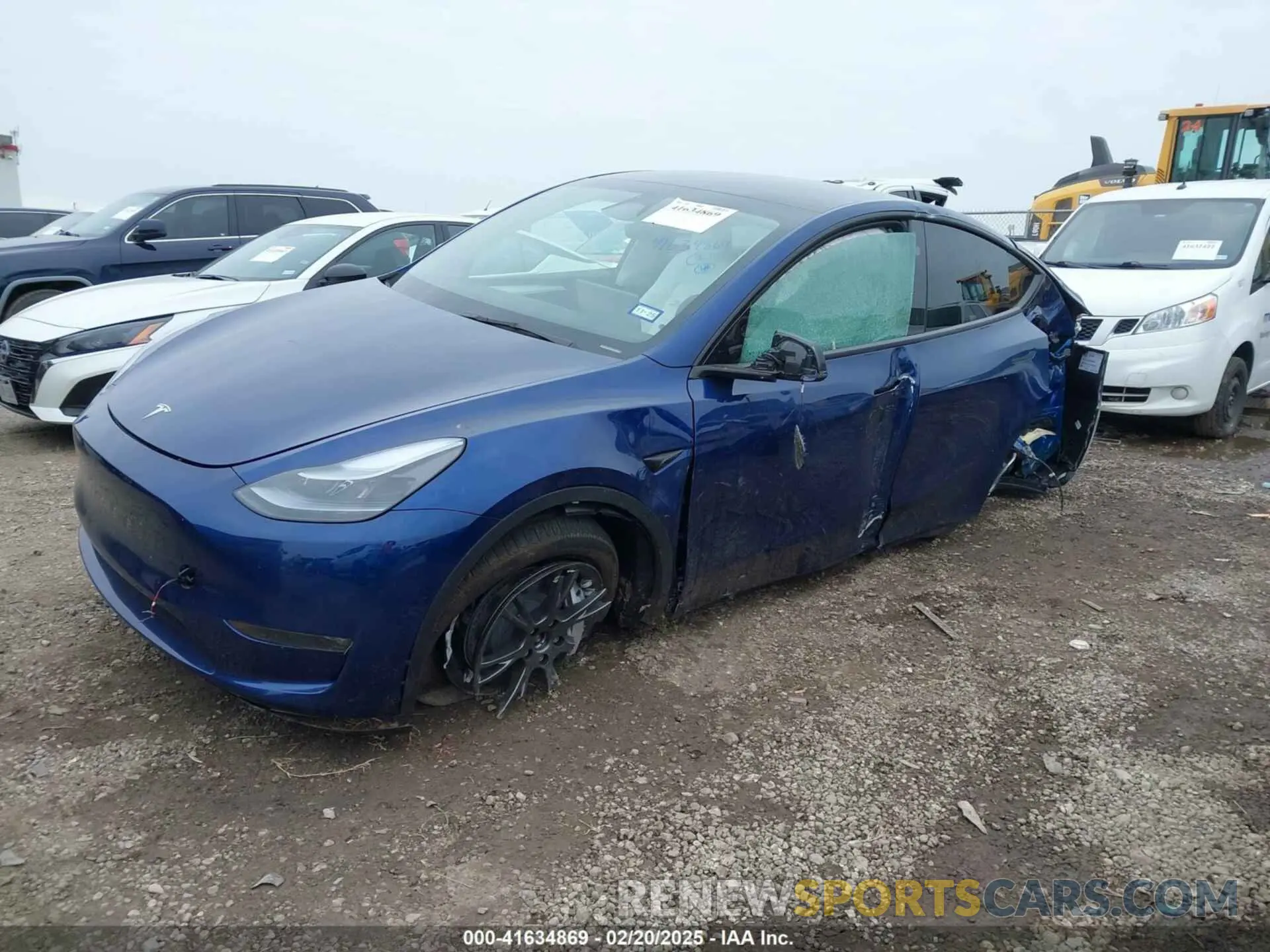 2 Фотография поврежденного автомобиля 7SAYGDEE9SA348975 TESLA MODEL Y 2025