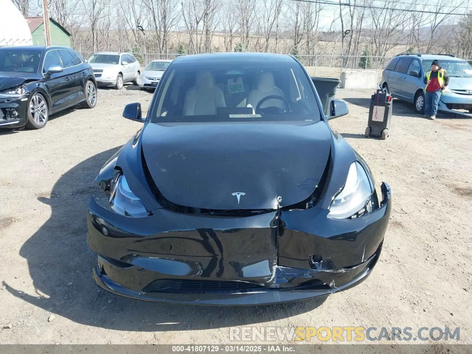 12 Photograph of a damaged car 7SAYGDEEXSF267888 TESLA MODEL Y 2025
