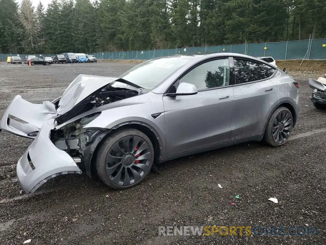 1 Фотография поврежденного автомобиля 7SAYGDEF2SF232223 TESLA MODEL Y 2025