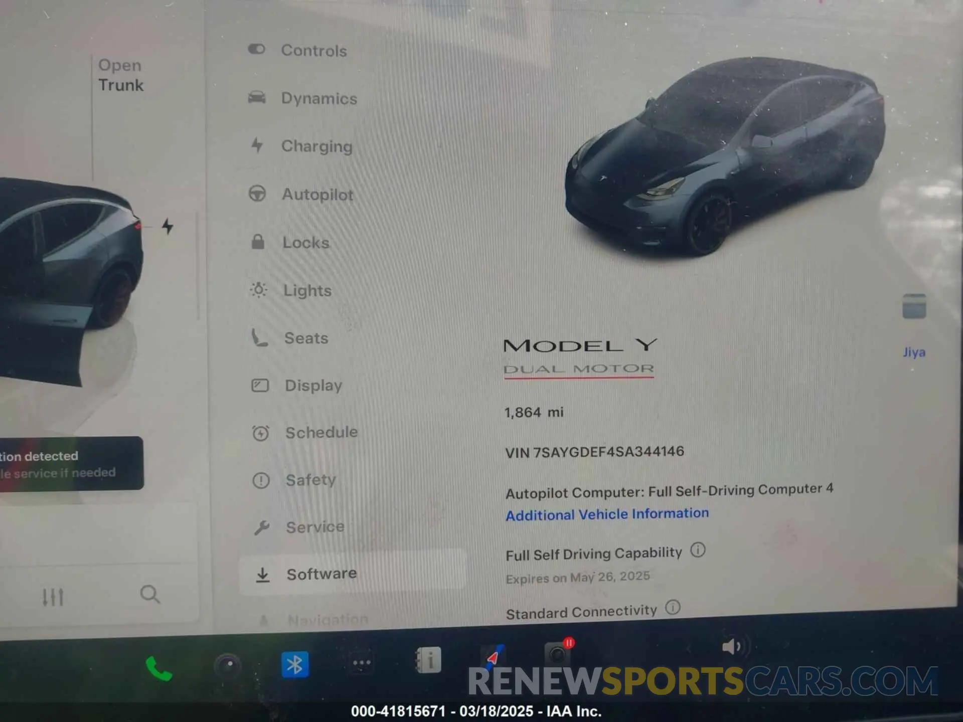 18 Фотография поврежденного автомобиля 7SAYGDEF4SA344146 TESLA MODEL Y 2025