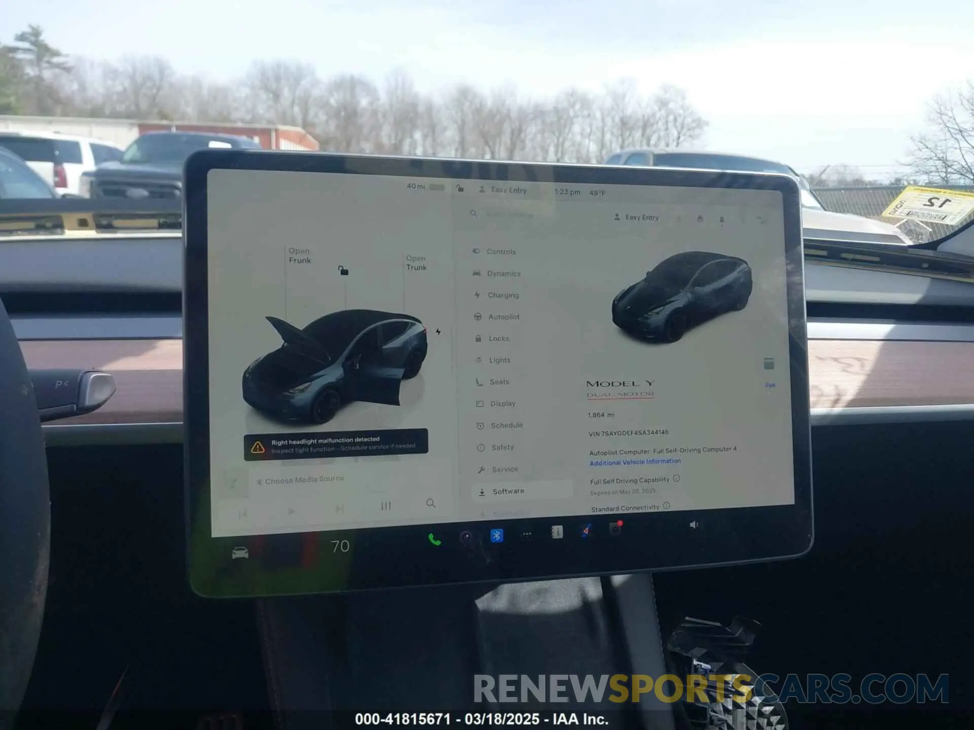 19 Фотография поврежденного автомобиля 7SAYGDEF4SA344146 TESLA MODEL Y 2025
