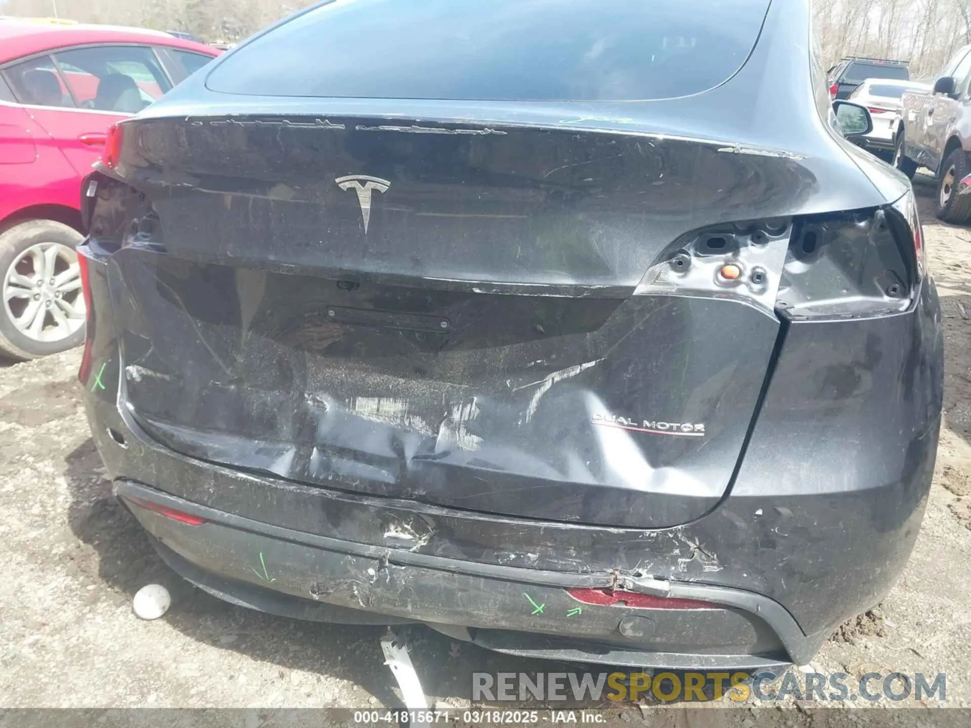 6 Фотография поврежденного автомобиля 7SAYGDEF4SA344146 TESLA MODEL Y 2025