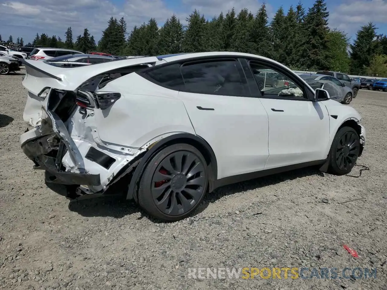 3 Фотография поврежденного автомобиля 7SAYGDEF9SF265722 TESLA MODEL Y 2025