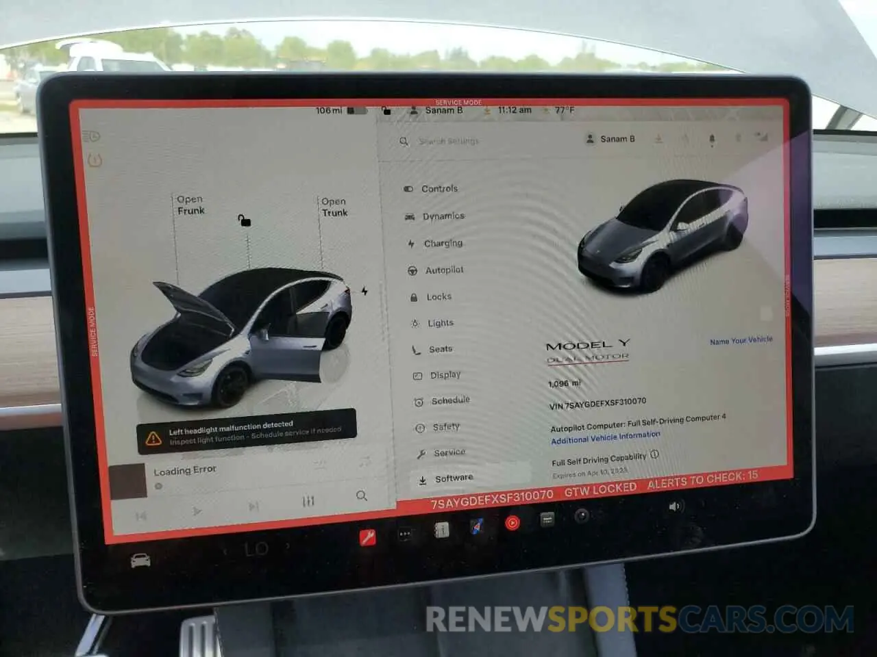 9 Photograph of a damaged car 7SAYGDEFXSF310070 TESLA MODEL Y 2025