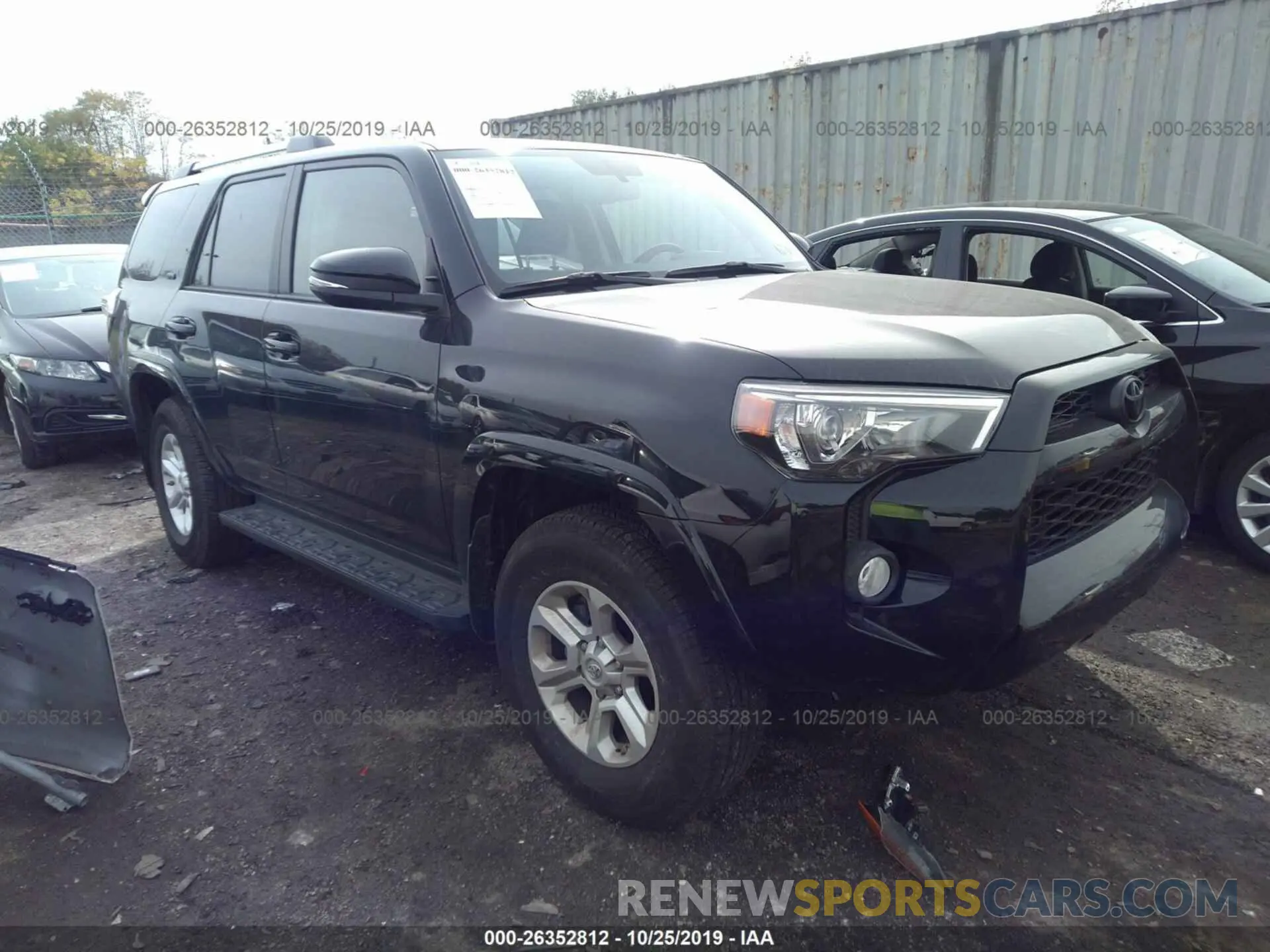 1 Photograph of a damaged car JTEBU5JR1K5653221 TOYOTA 4RUNNER 2019