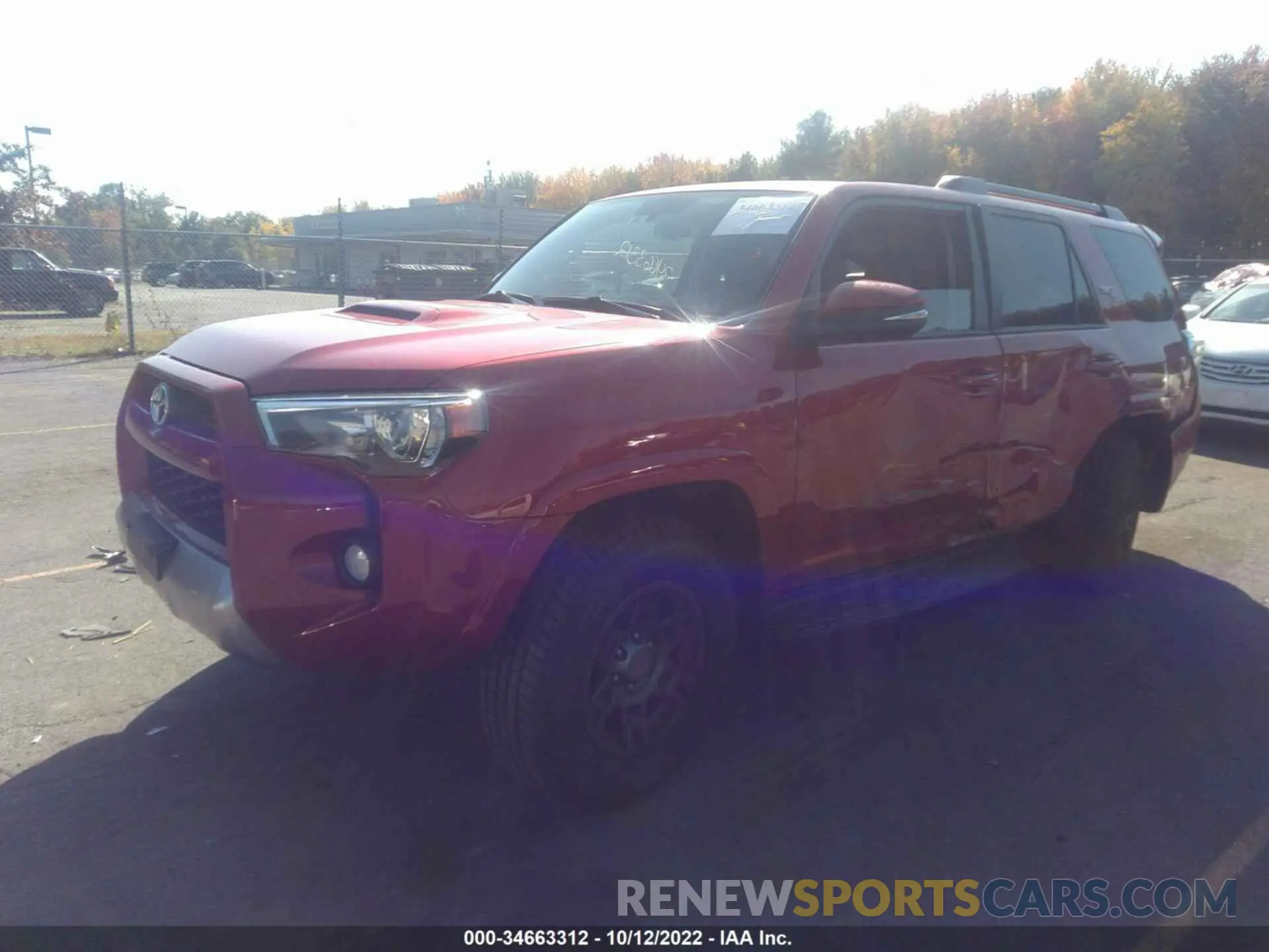 2 Photograph of a damaged car JTEBU5JR1K5693153 TOYOTA 4RUNNER 2019