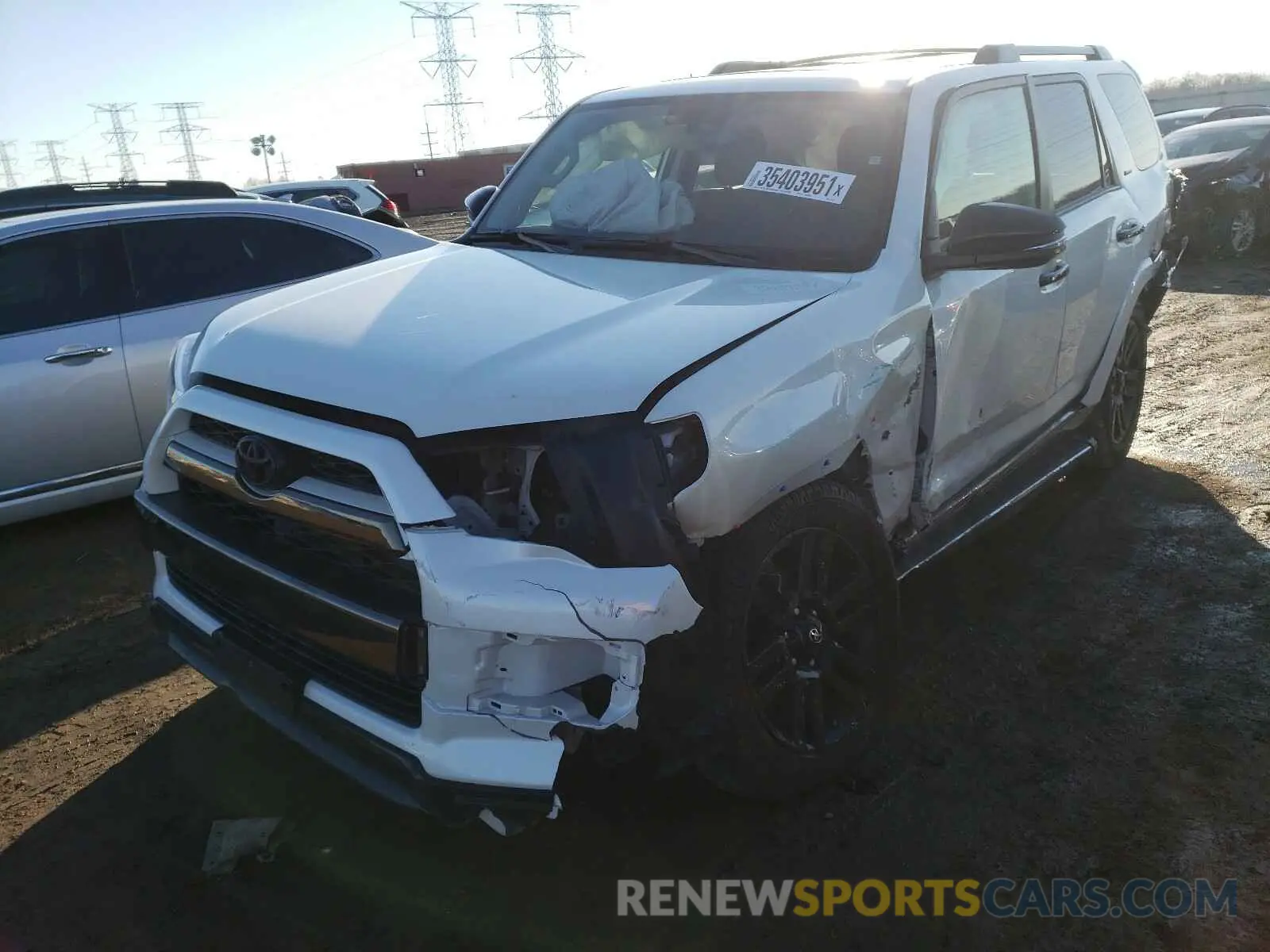 2 Photograph of a damaged car JTEBU5JR2K5625217 TOYOTA 4RUNNER 2019