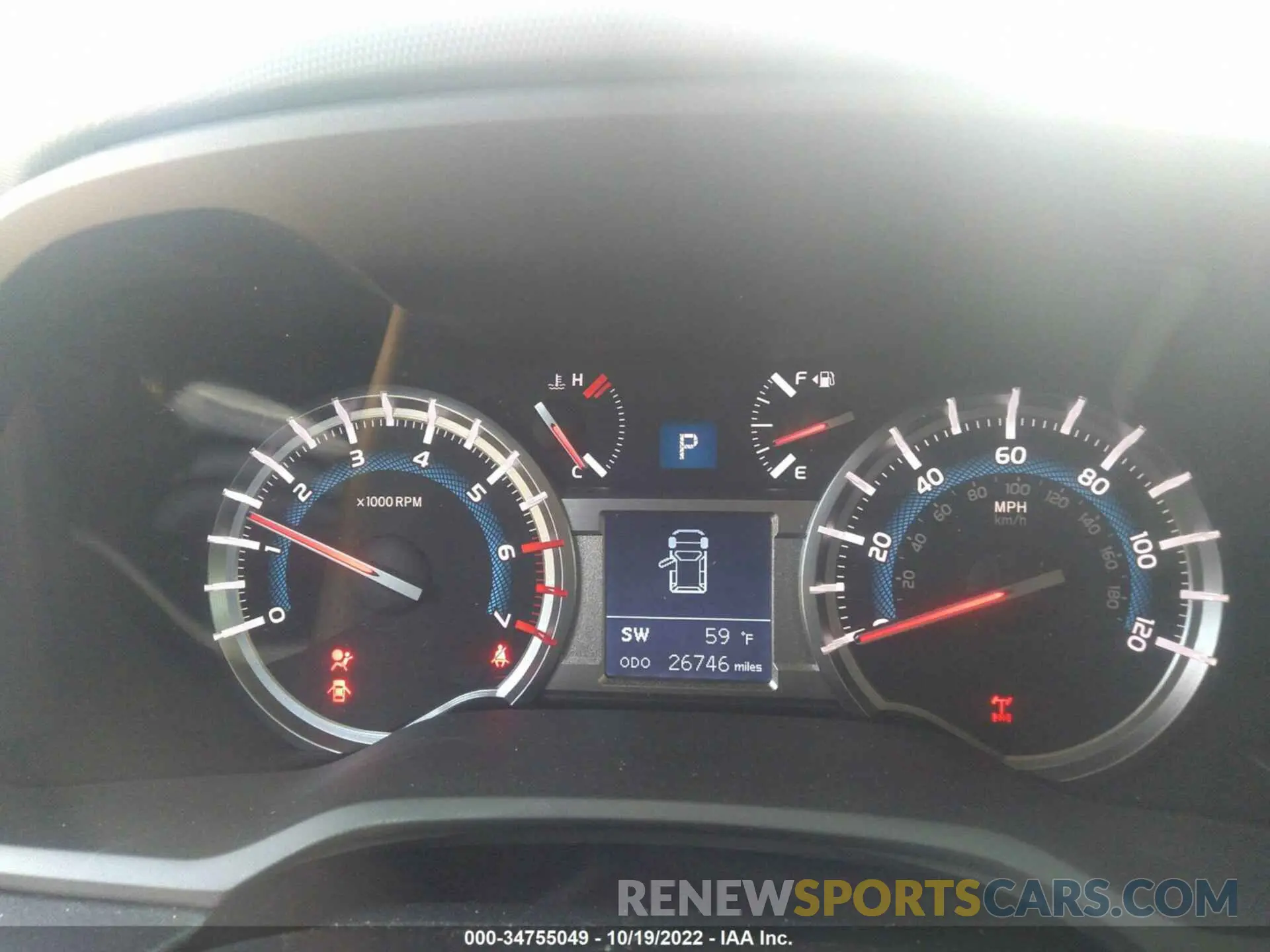 7 Фотография поврежденного автомобиля JTEBU5JR2K5678712 TOYOTA 4RUNNER 2019