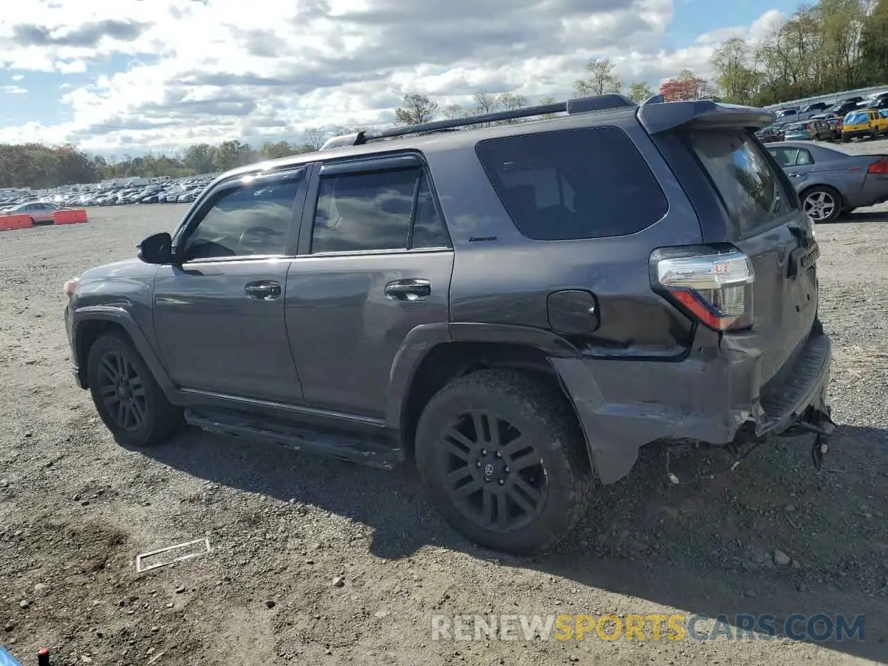 2 Photograph of a damaged car JTEBU5JR3K5655018 TOYOTA 4RUNNER 2019