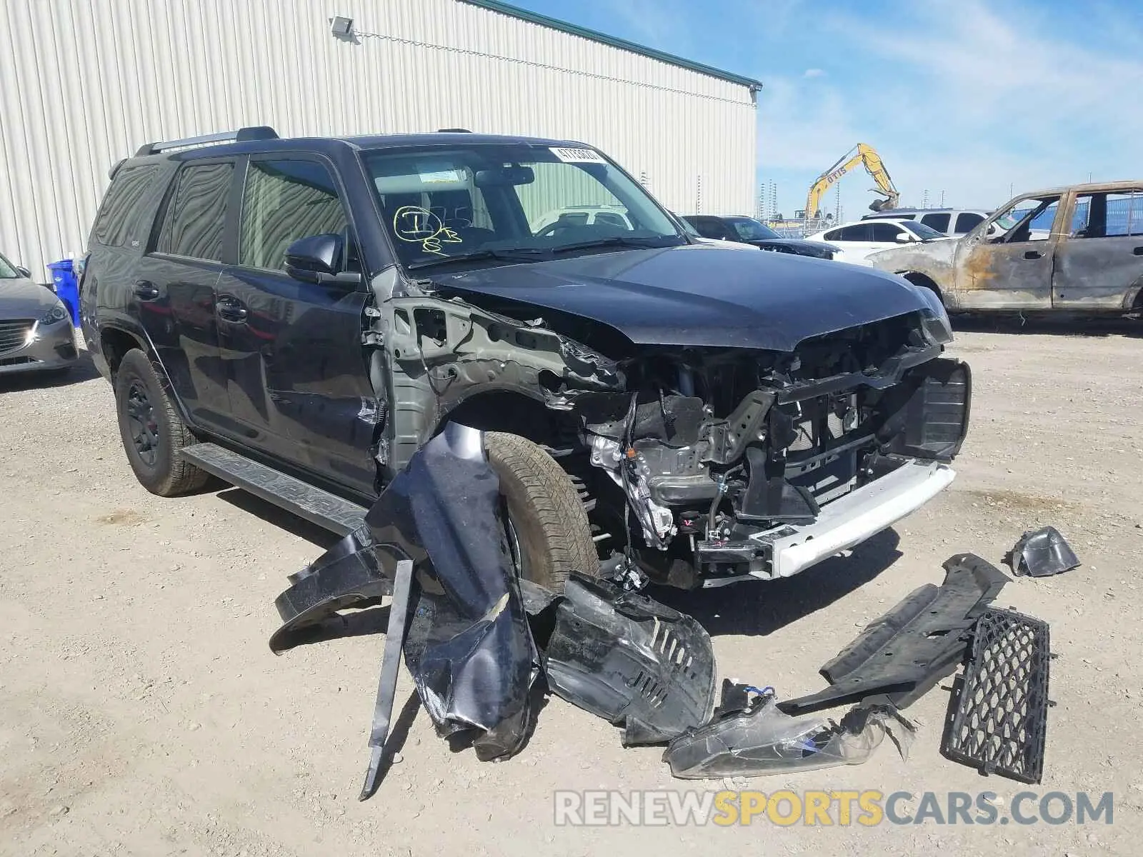 1 Photograph of a damaged car JTEBU5JR3K5655570 TOYOTA 4RUNNER 2019