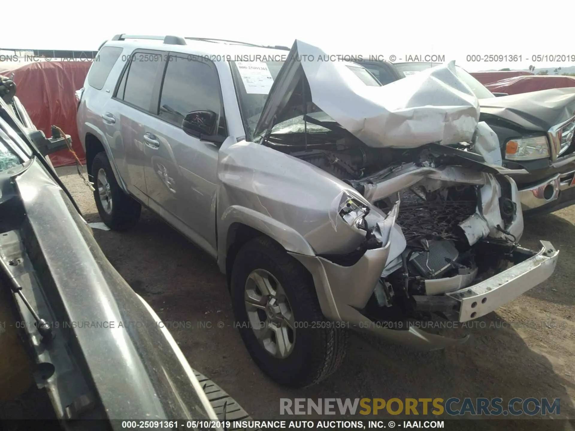 1 Photograph of a damaged car JTEBU5JR6K5628993 TOYOTA 4RUNNER 2019