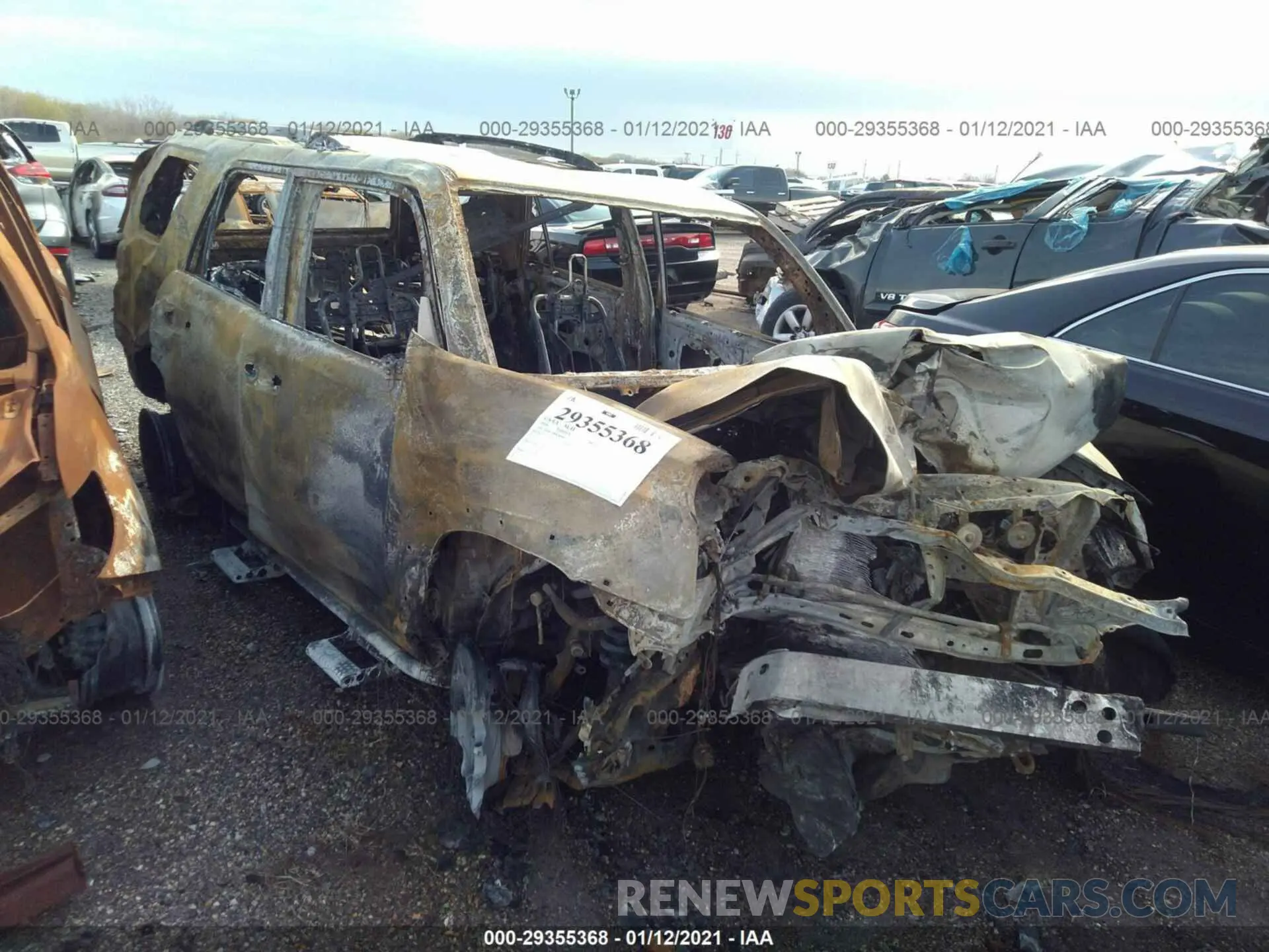 1 Photograph of a damaged car JTEBU5JR6K5646815 TOYOTA 4RUNNER 2019