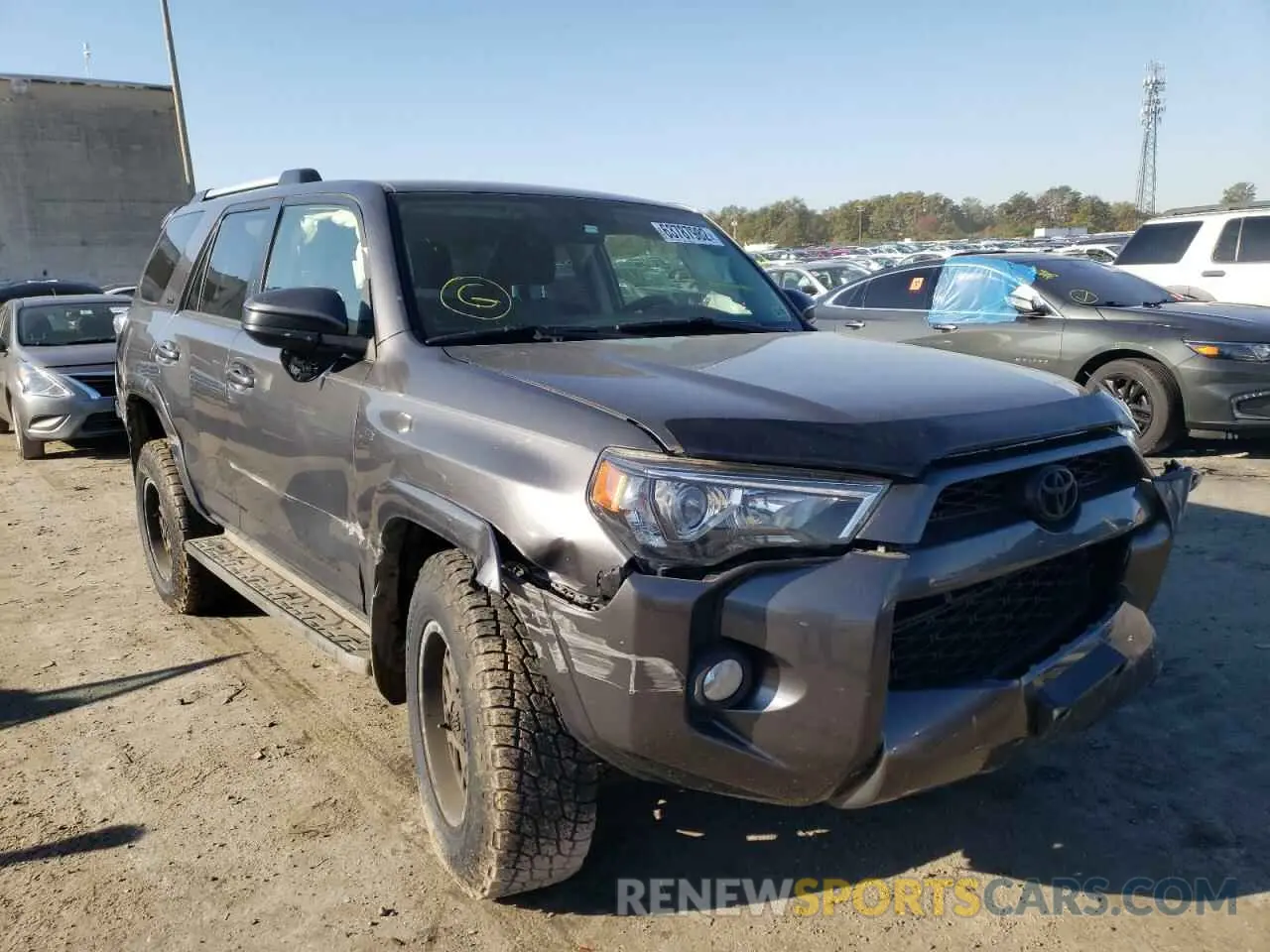 1 Photograph of a damaged car JTEBU5JR7K5650498 TOYOTA 4RUNNER 2019