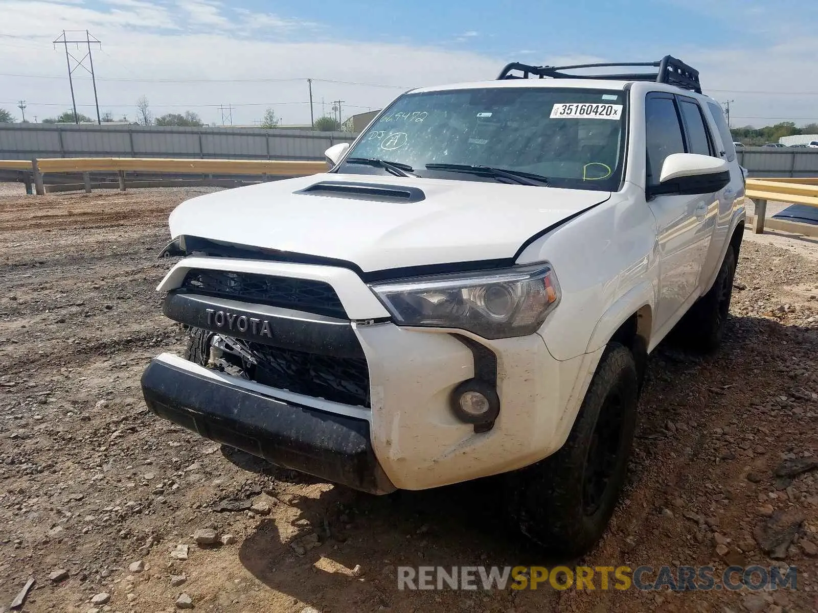 2 Photograph of a damaged car JTEBU5JR7K5669472 TOYOTA 4RUNNER 2019