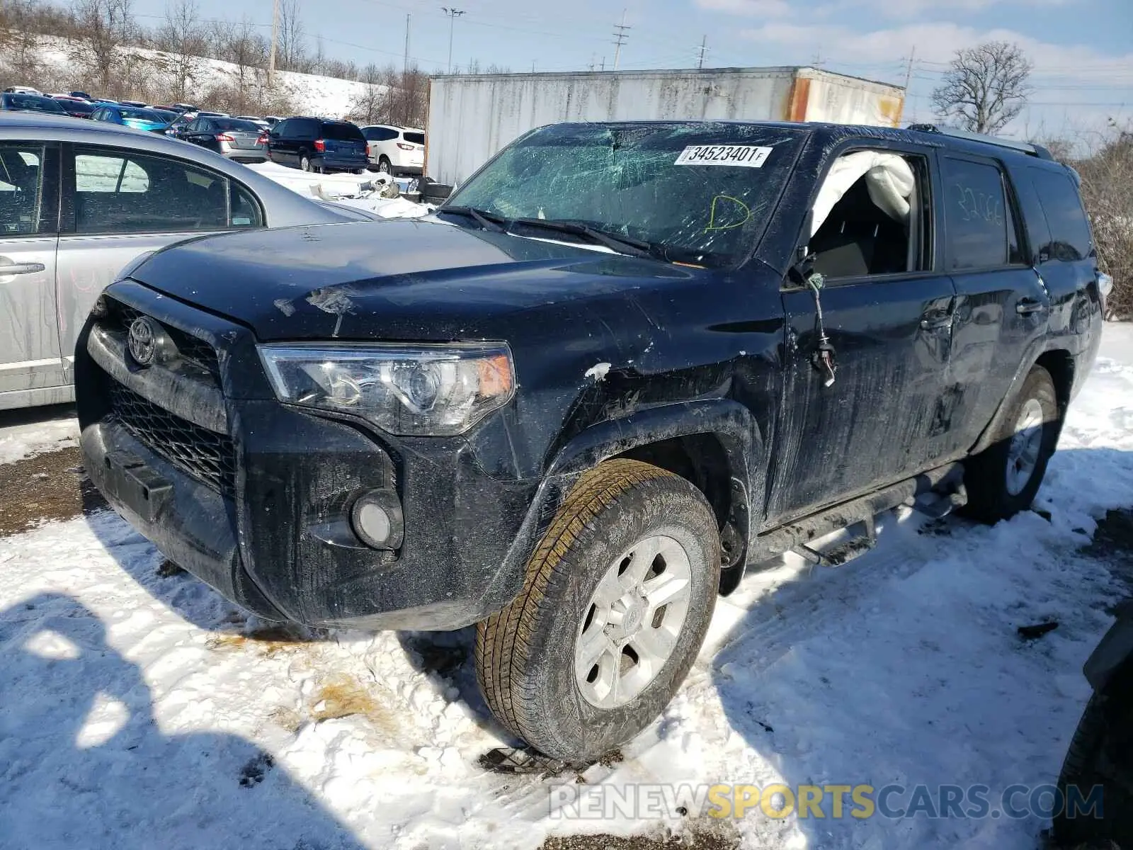 2 Photograph of a damaged car JTEBU5JR7K5736703 TOYOTA 4RUNNER 2019