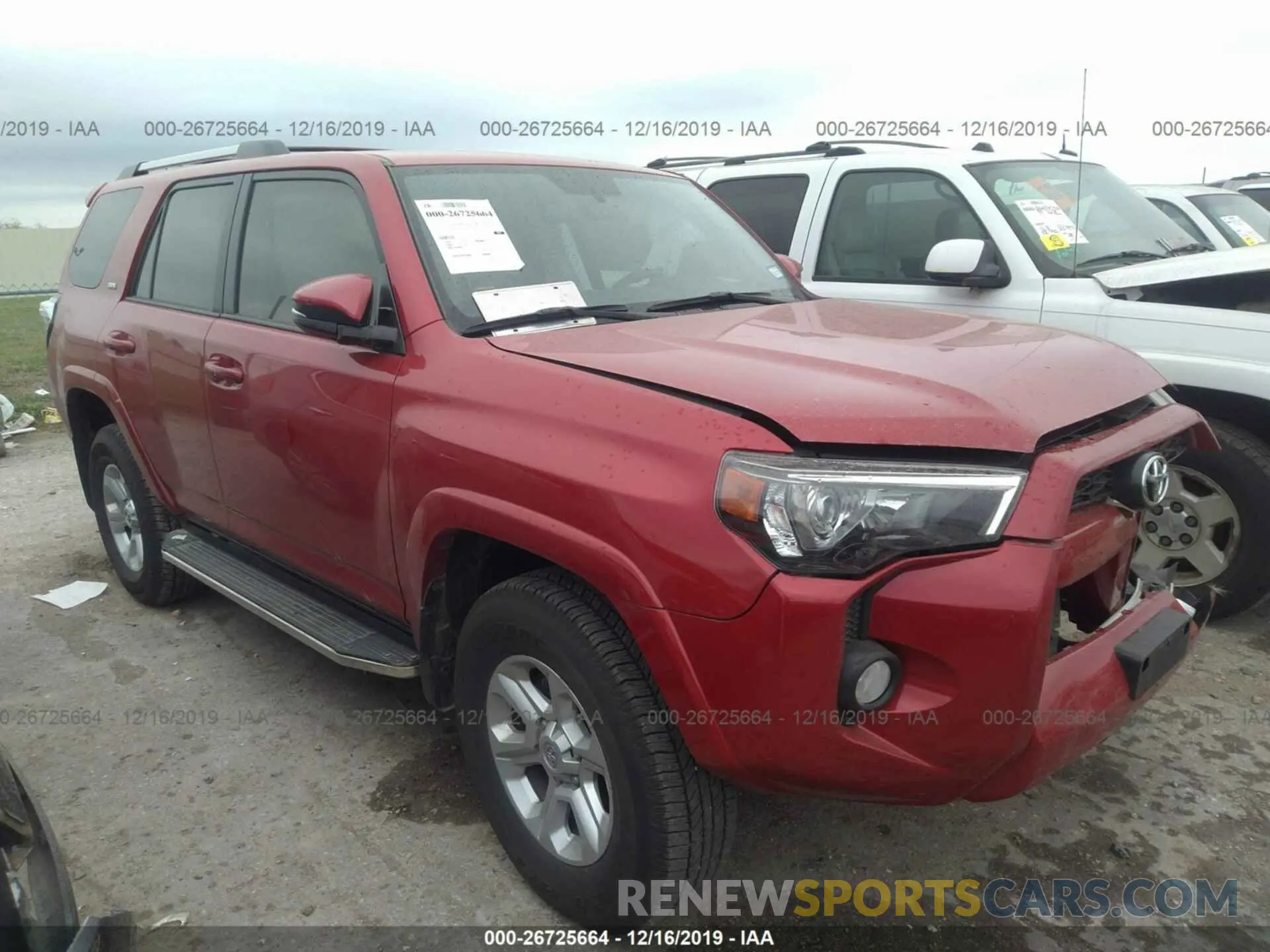 1 Photograph of a damaged car JTEBU5JR8K5688869 TOYOTA 4RUNNER 2019