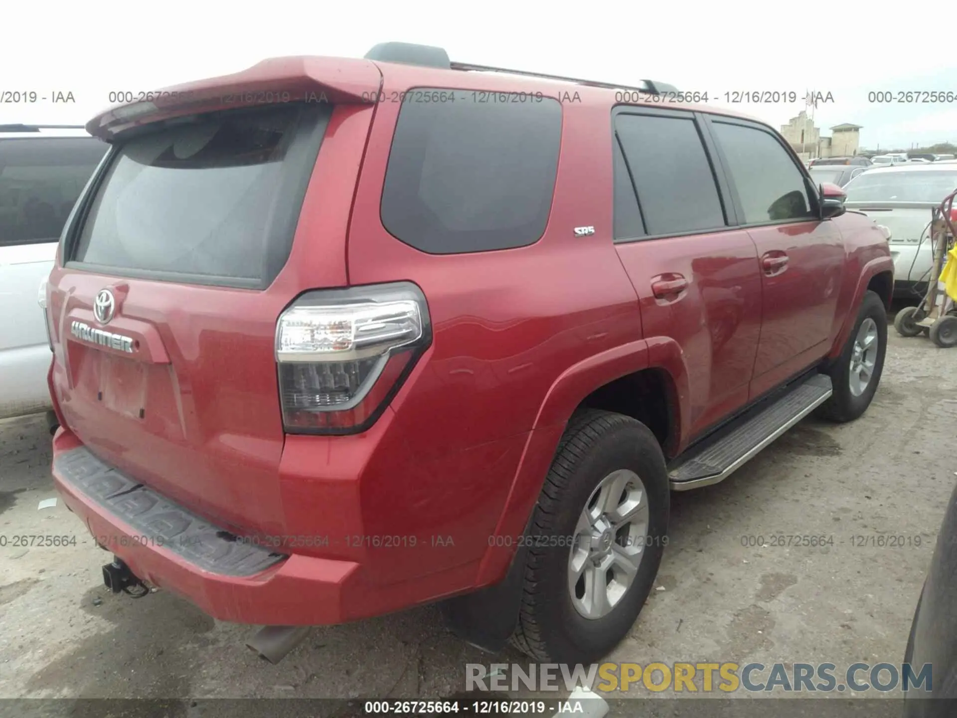 4 Photograph of a damaged car JTEBU5JR8K5688869 TOYOTA 4RUNNER 2019