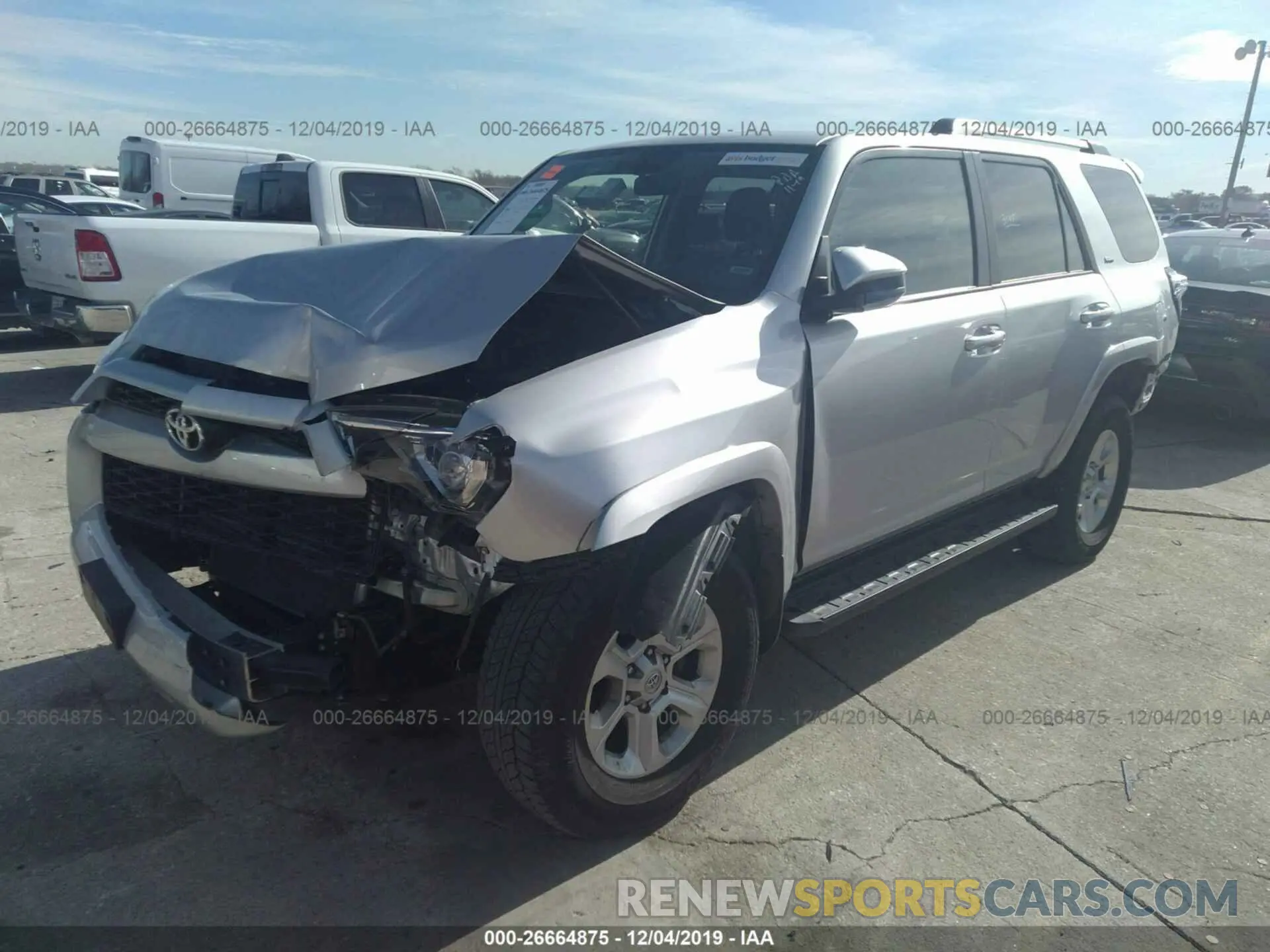 2 Photograph of a damaged car JTEBU5JR9K5632083 TOYOTA 4RUNNER 2019