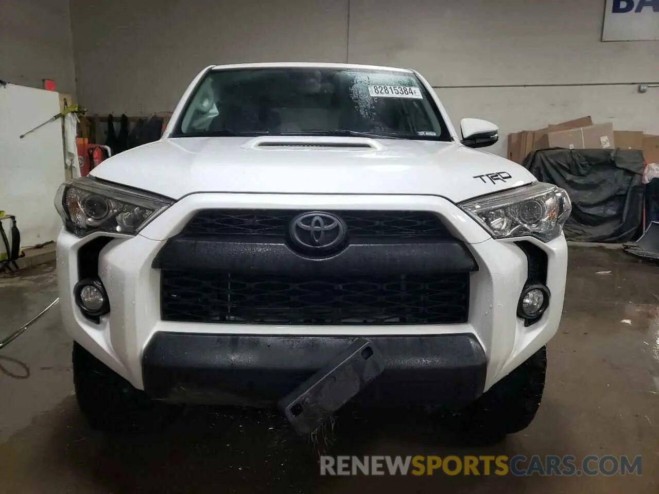 5 Photograph of a damaged car JTEBU5JRXK5612540 TOYOTA 4RUNNER 2019