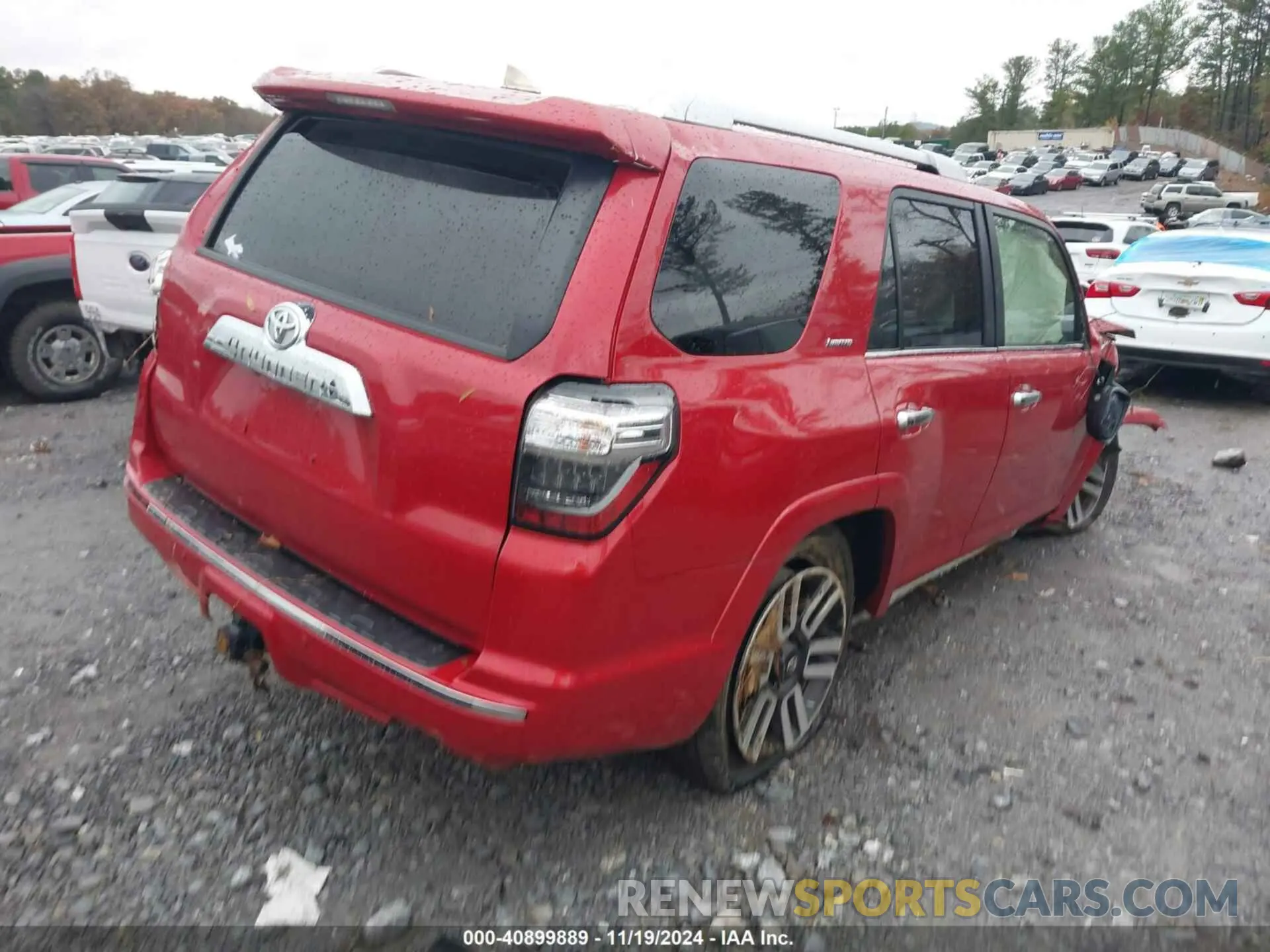 4 Фотография поврежденного автомобиля JTEBU5JRXK5653668 TOYOTA 4RUNNER 2019