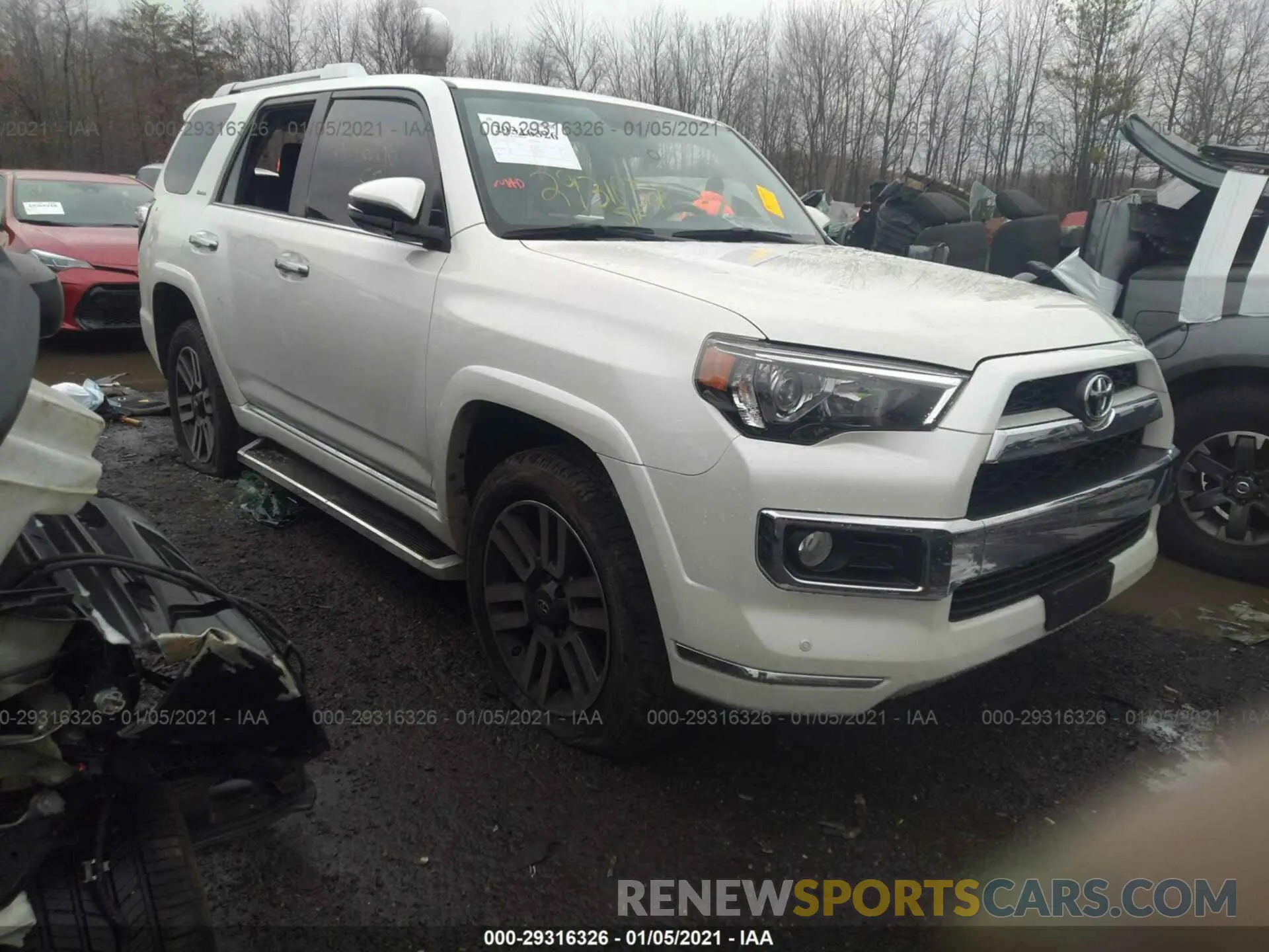 1 Photograph of a damaged car JTEBU5JRXK5719393 TOYOTA 4RUNNER 2019