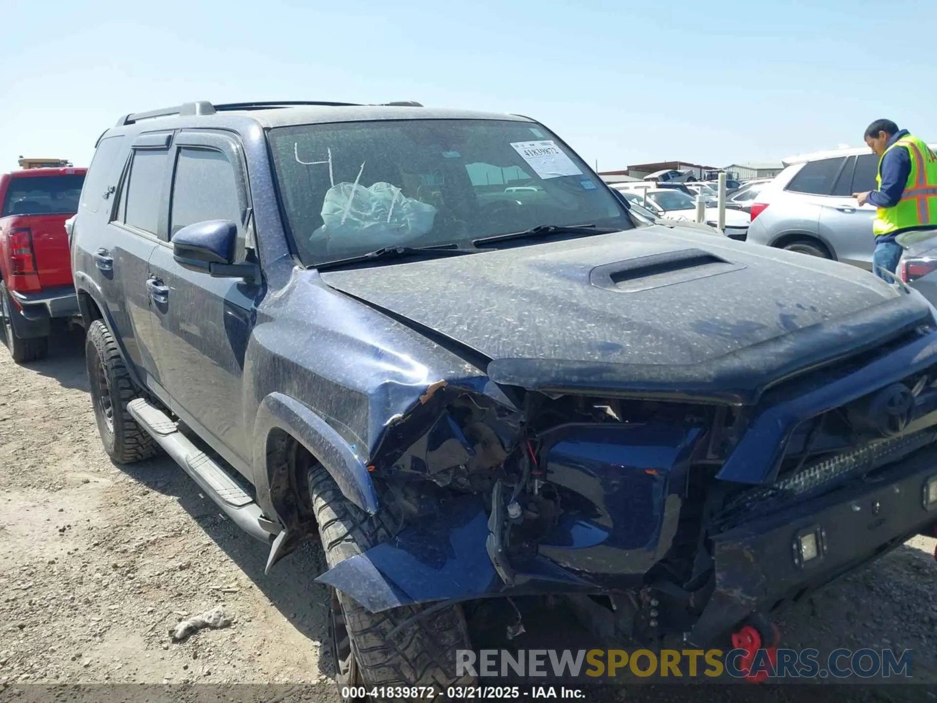 1 Photograph of a damaged car JTEBU5JRXK5721483 TOYOTA 4RUNNER 2019