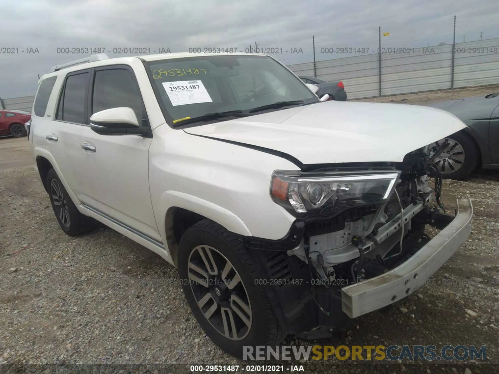 1 Photograph of a damaged car JTEZU5JR1K5199549 TOYOTA 4RUNNER 2019