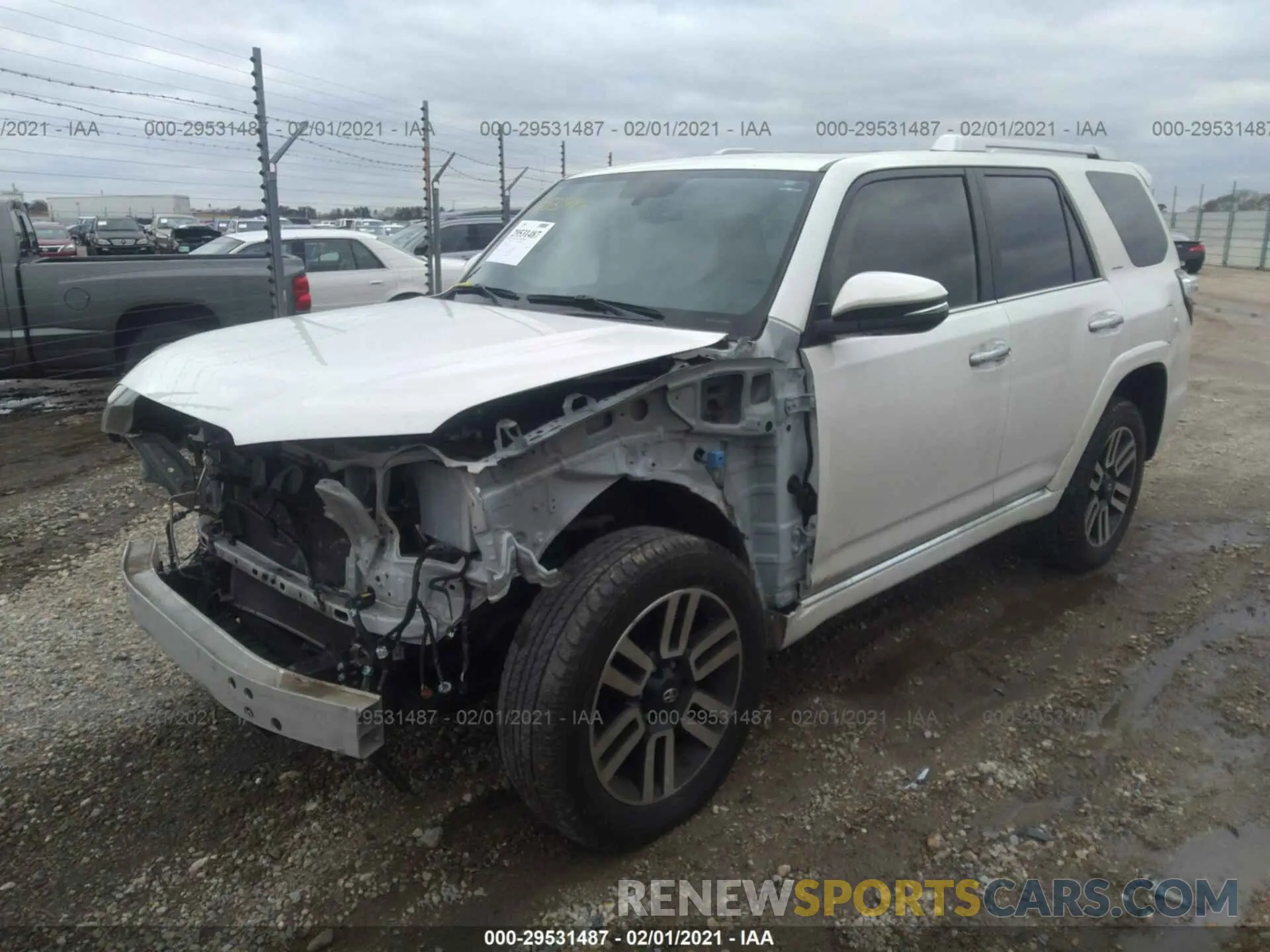 2 Photograph of a damaged car JTEZU5JR1K5199549 TOYOTA 4RUNNER 2019