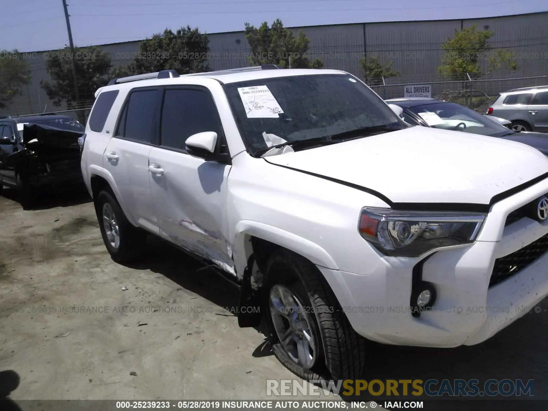 1 Photograph of a damaged car JTEZU5JR7K5192248 TOYOTA 4RUNNER 2019