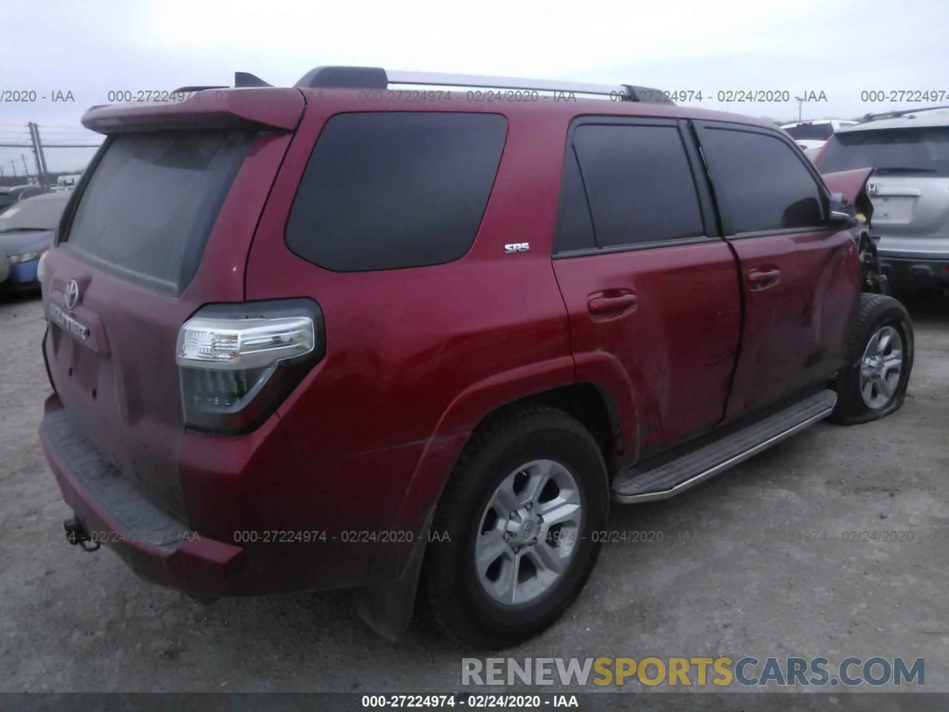 4 Фотография поврежденного автомобиля JTEZU5JR9K5209695 TOYOTA 4RUNNER 2019