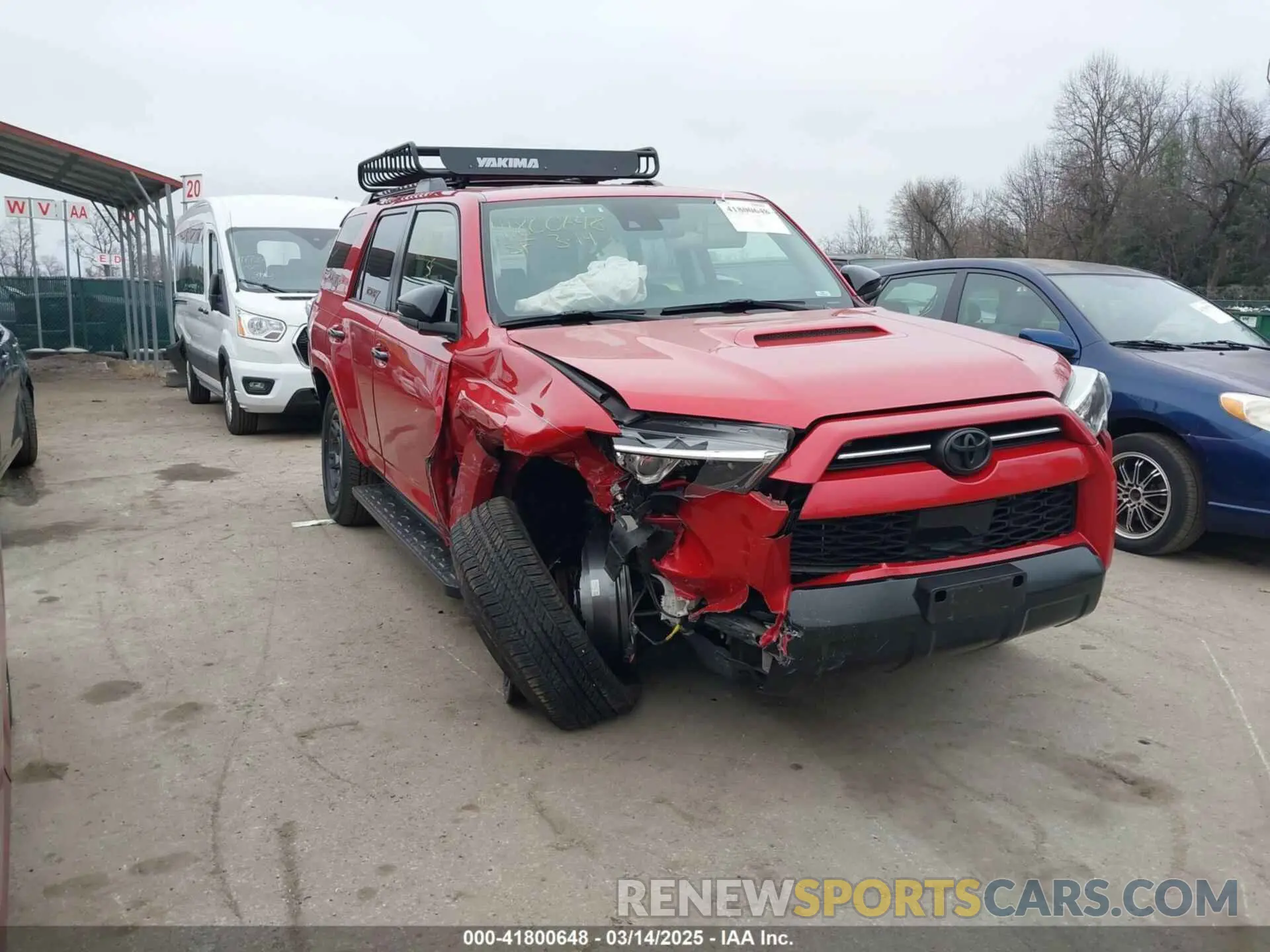1 Photograph of a damaged car JTEBU5JR1L5783386 TOYOTA 4RUNNER 2020