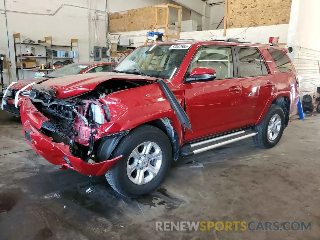 1 Photograph of a damaged car JTEBU5JR4L5743416 TOYOTA 4RUNNER 2020