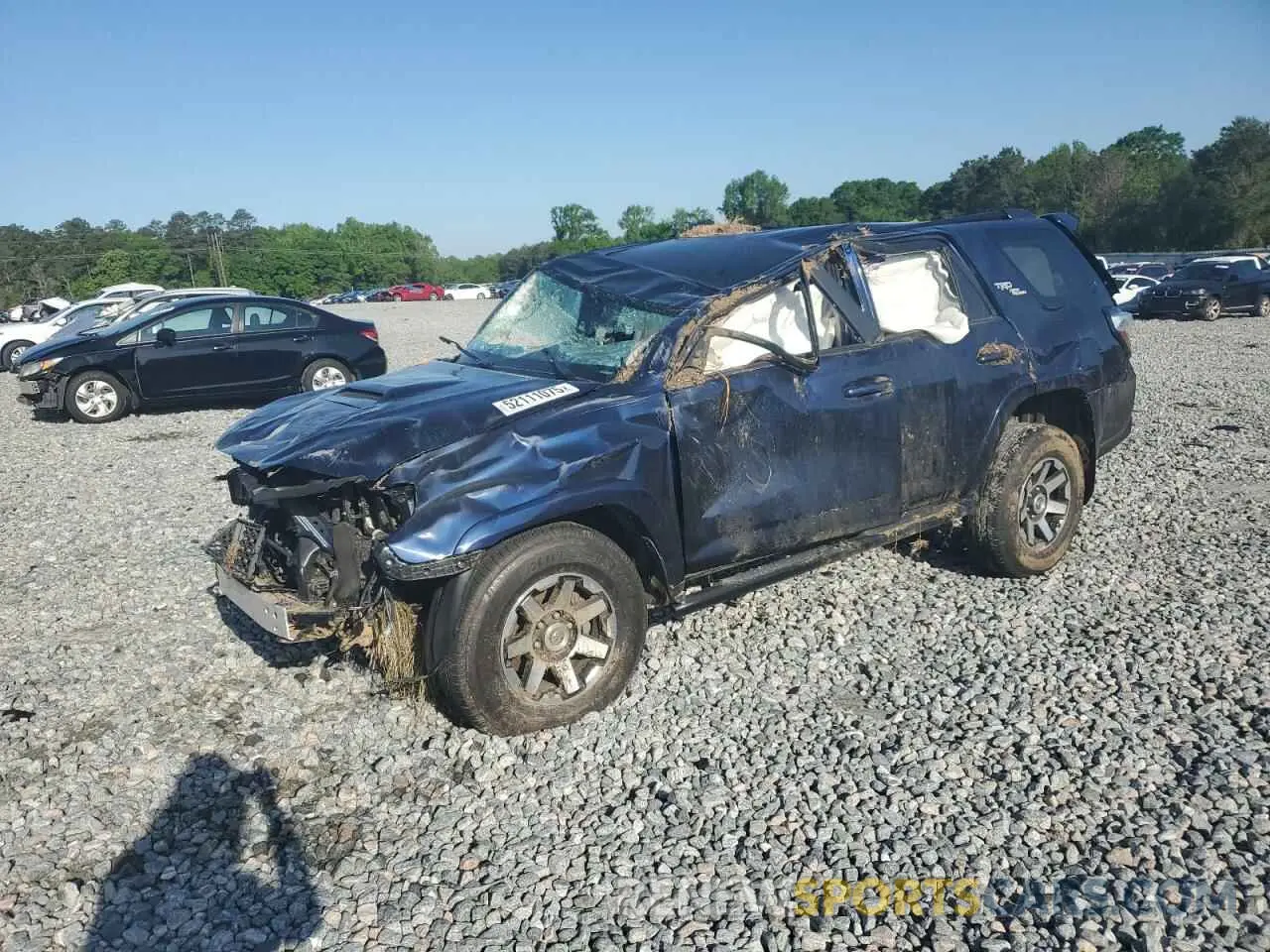 1 Photograph of a damaged car JTEBU5JR5L5742937 TOYOTA 4RUNNER 2020