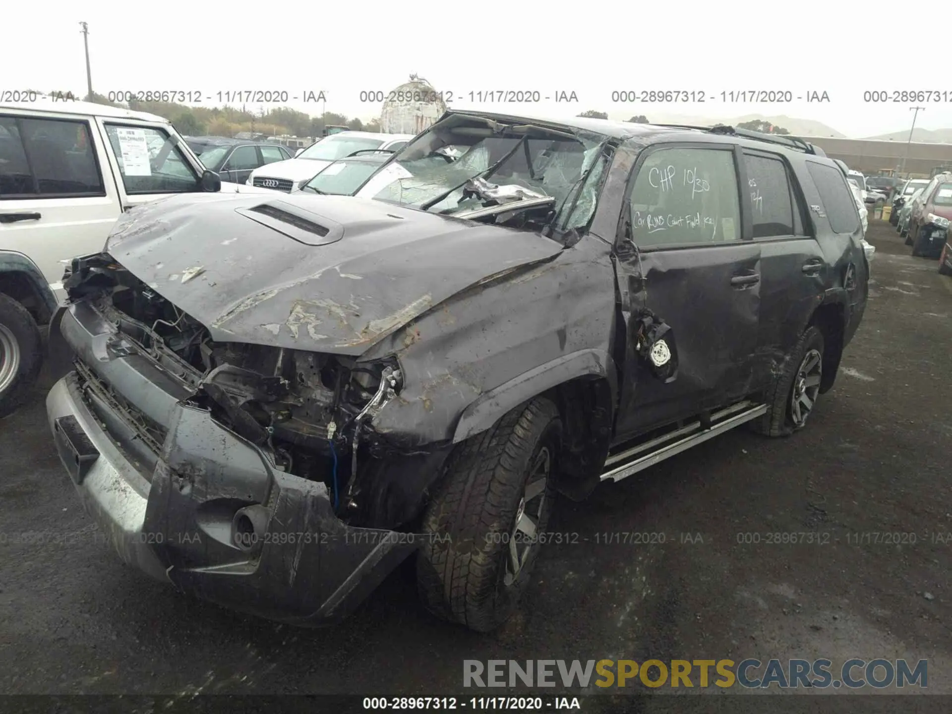 2 Photograph of a damaged car JTEBU5JR6L5758936 TOYOTA 4RUNNER 2020
