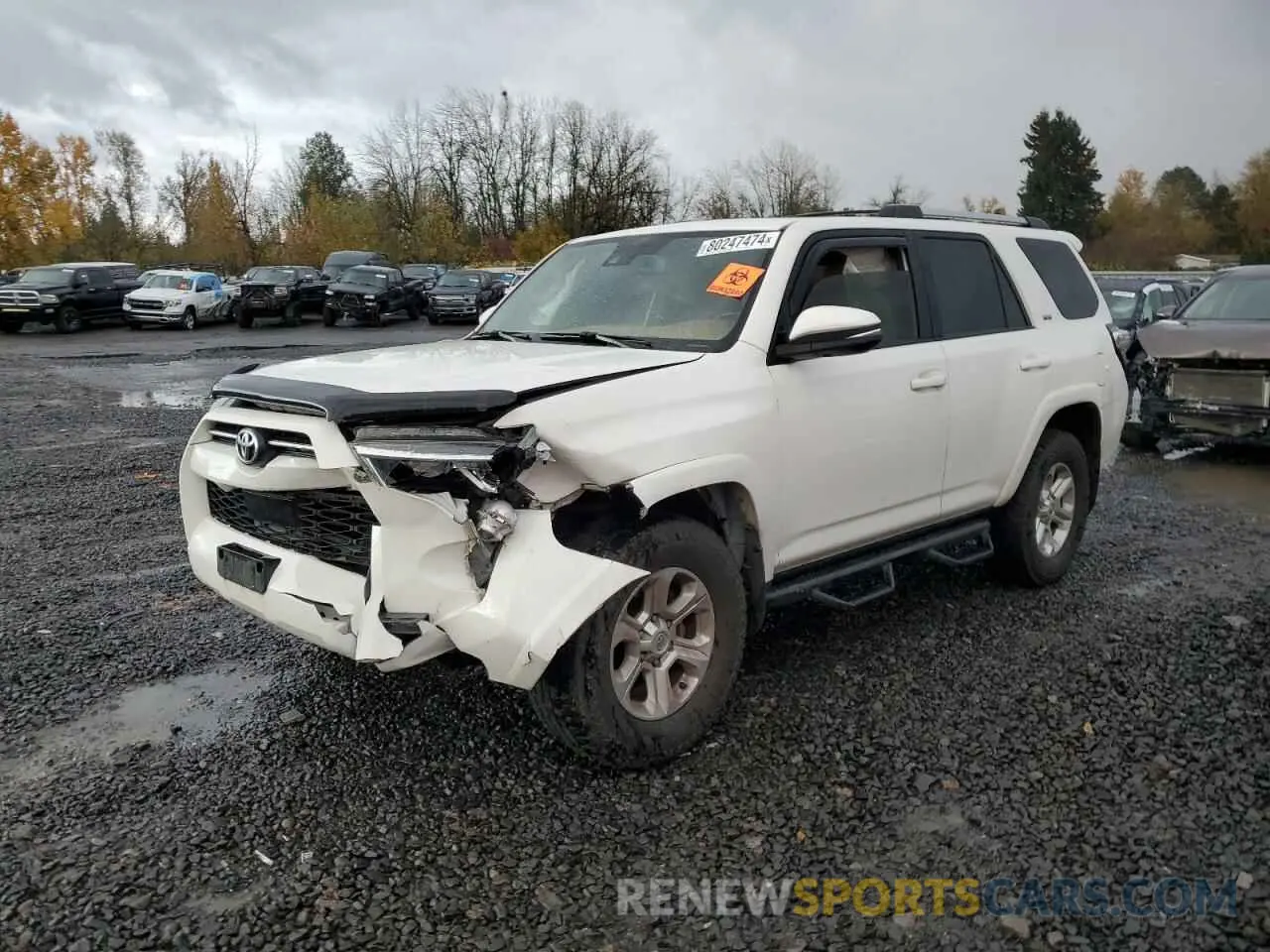 1 Photograph of a damaged car JTEBU5JR8L5756699 TOYOTA 4RUNNER 2020