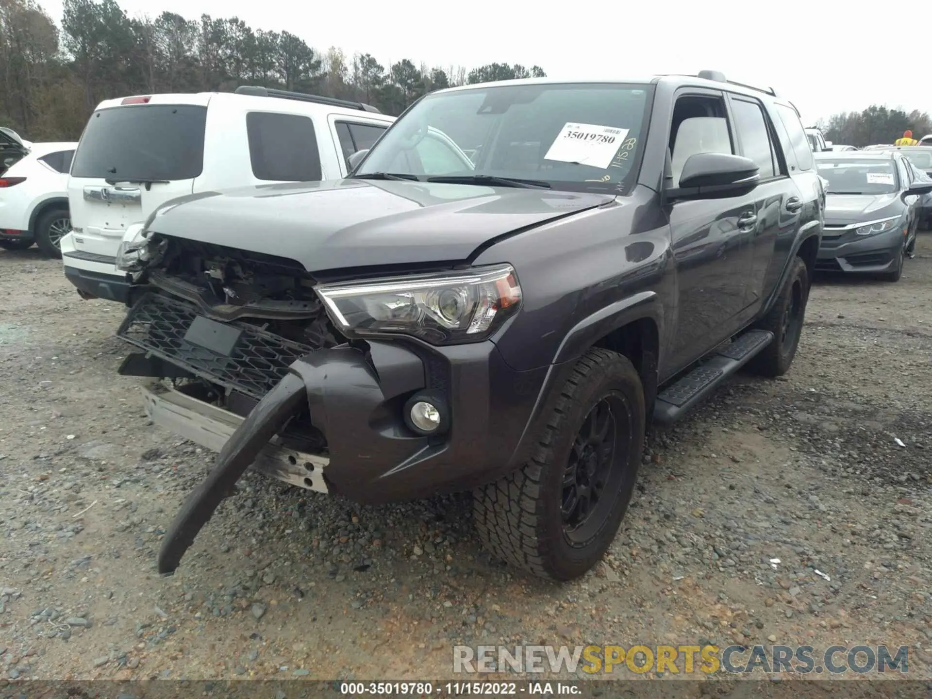 2 Фотография поврежденного автомобиля JTEBU5JR9L5773236 TOYOTA 4RUNNER 2020